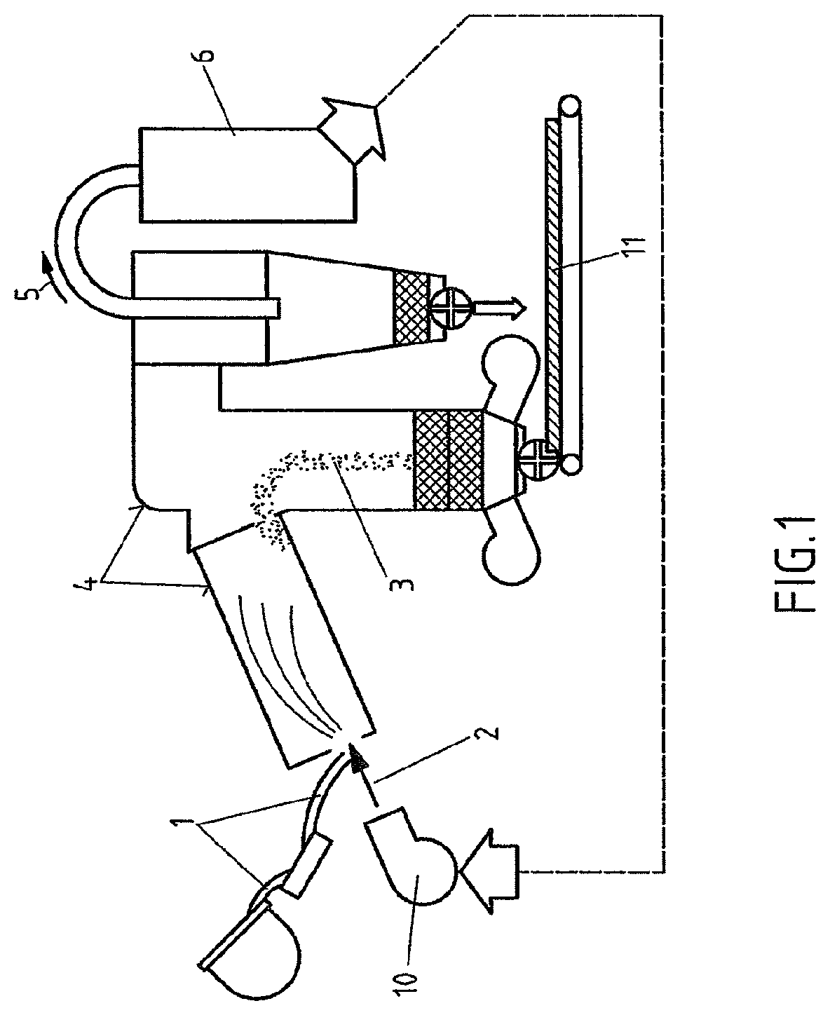 Patent US12319983 Figure 1 – Method for granulating a metallurgical slag