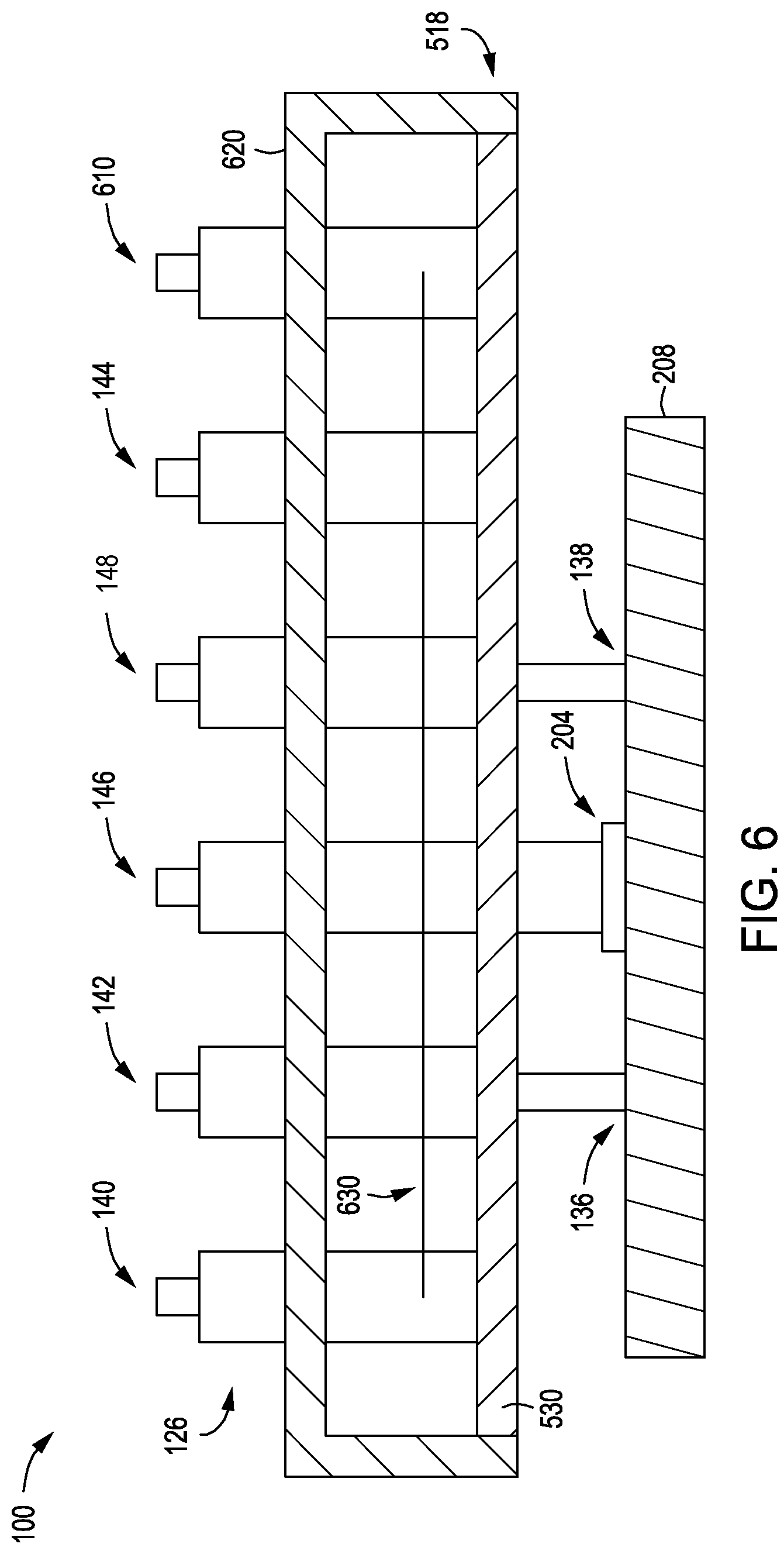 Patent US12319999 Figure 6 – Refillable large volume solid precursor sublimation vessel
