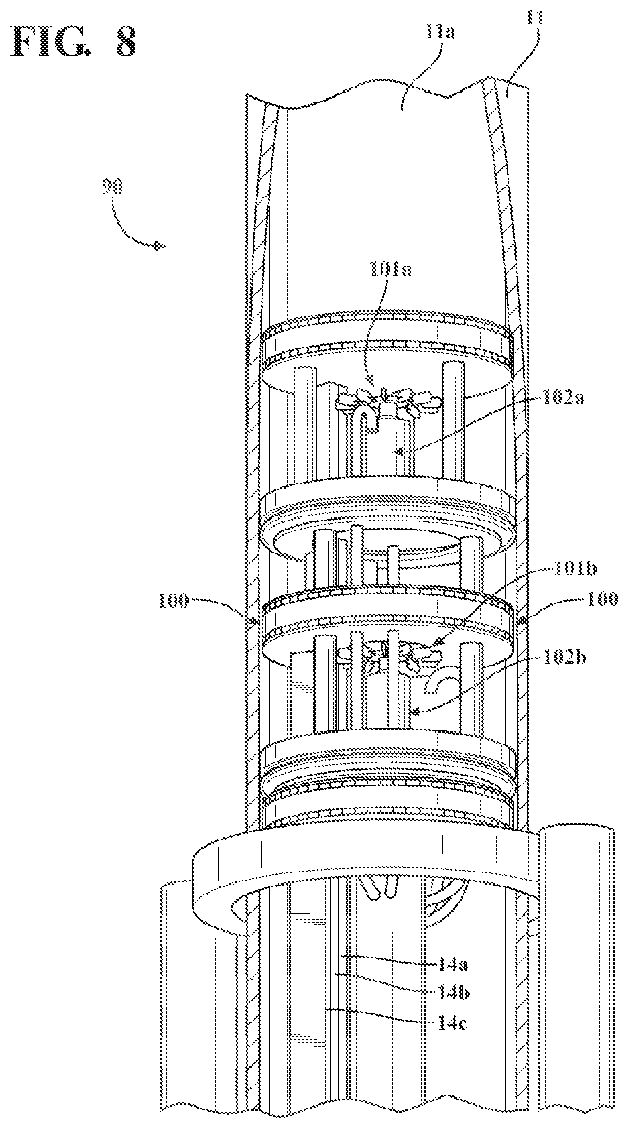Patent US12320011 Figure 8 – Vitreous coating application by induction heating and integration with induction kinetic weld joining