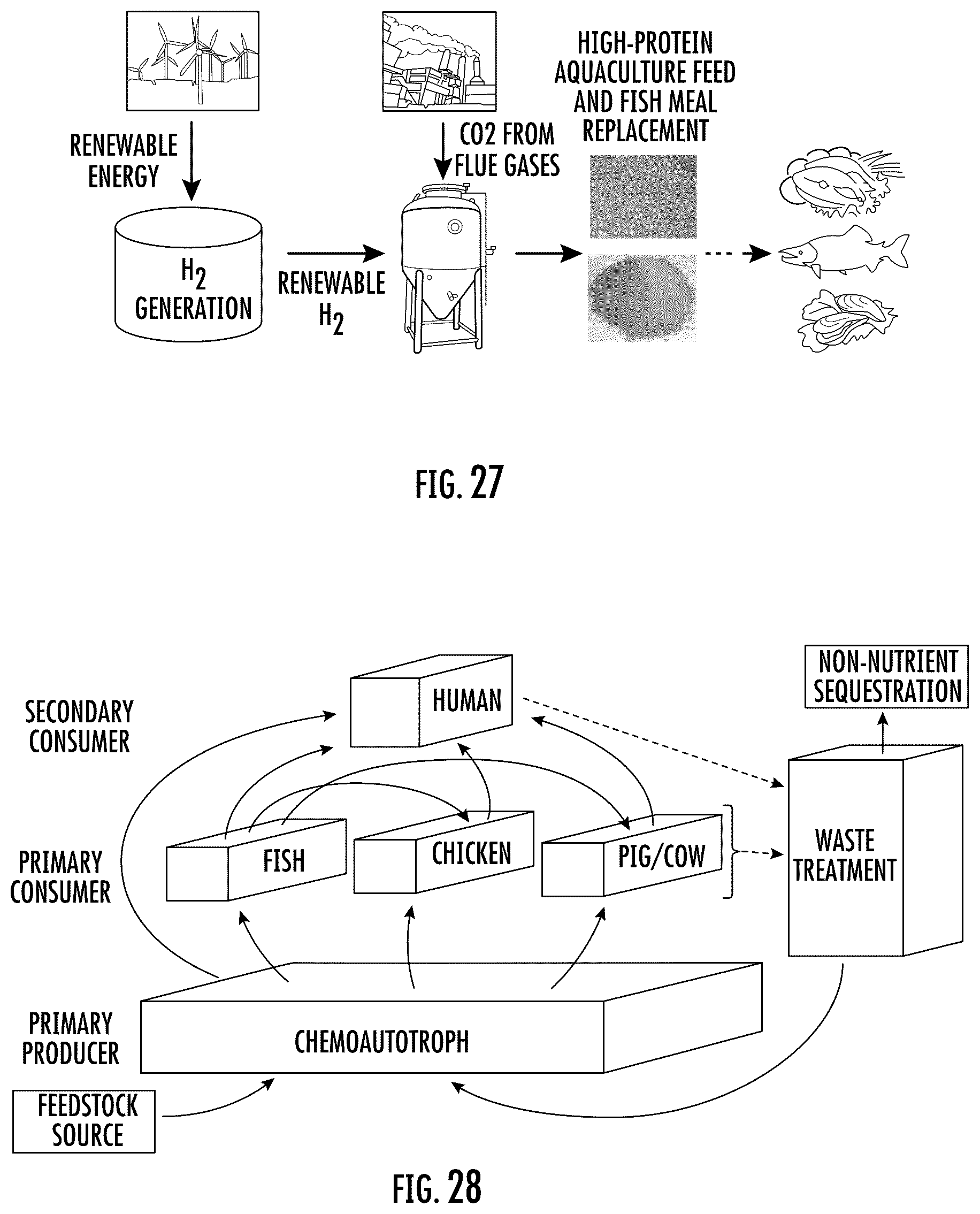 Patent US12320014 Figure 17 – Microorganisms and artificial ecosystems for the production of protein, food, and useful co-products from C1 substrates