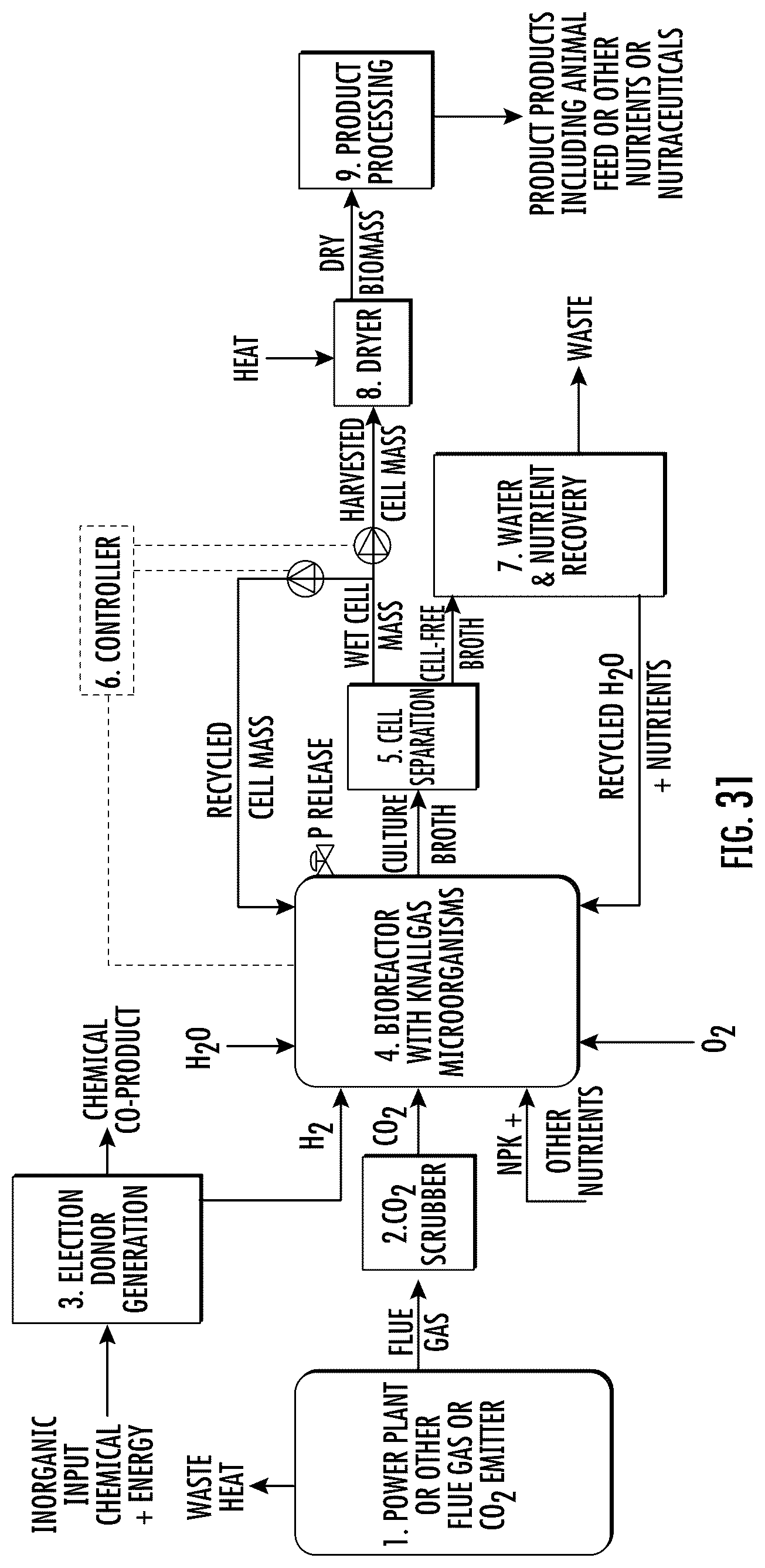 Patent US12320014 Figure 19 – Microorganisms and artificial ecosystems for the production of protein, food, and useful co-products from C1 substrates