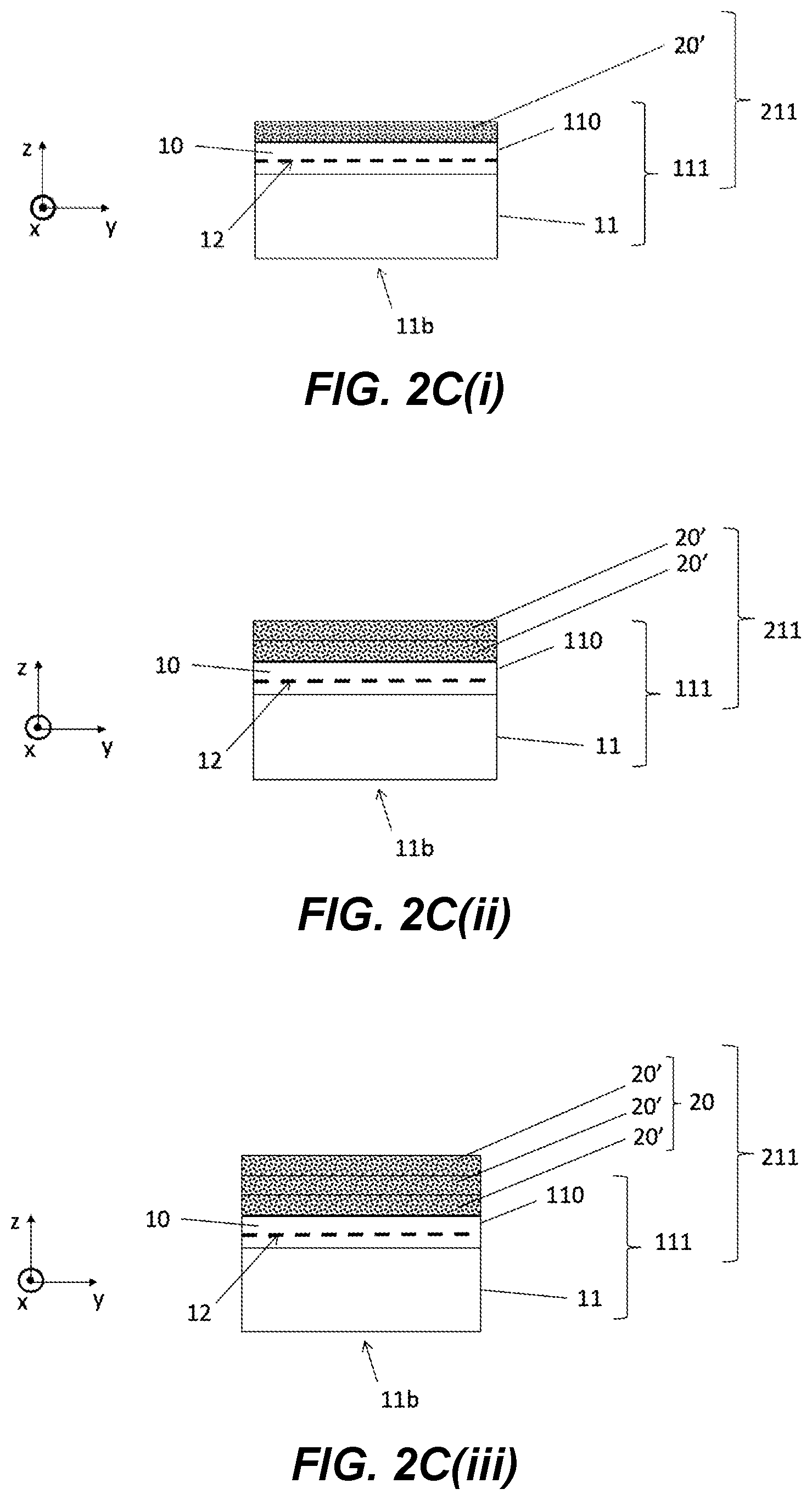 Patent US12320031 Figure 2 – Method for manufacturing a composite structure comprising a thin layer made of monocrystalline SiC on a carrier substrate made of SiC
