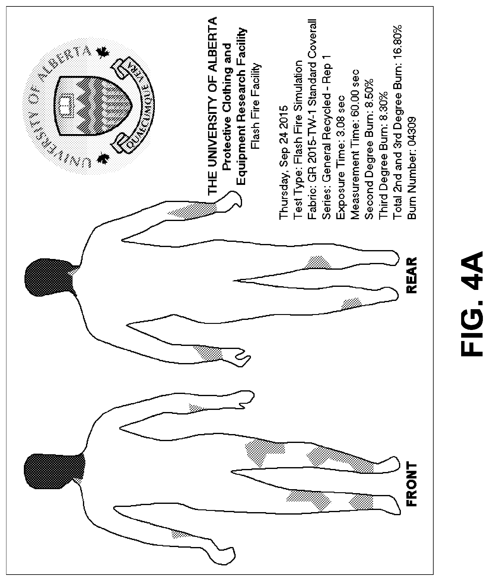 Patent US12320039 Figure 3 – Protective fabric and process of manufacturing same