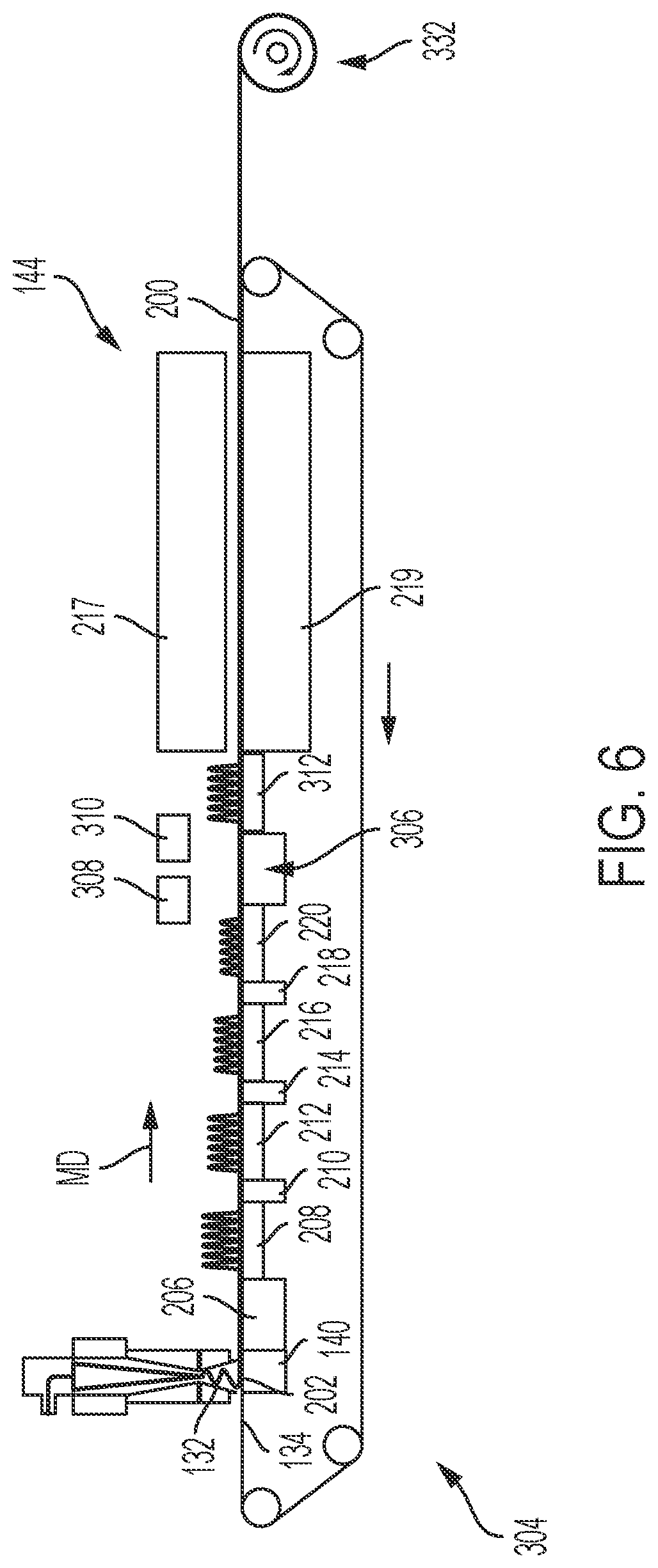 Patent US12320046 Figure 6 – Methods for producing through-fluid bonded nonwoven webs