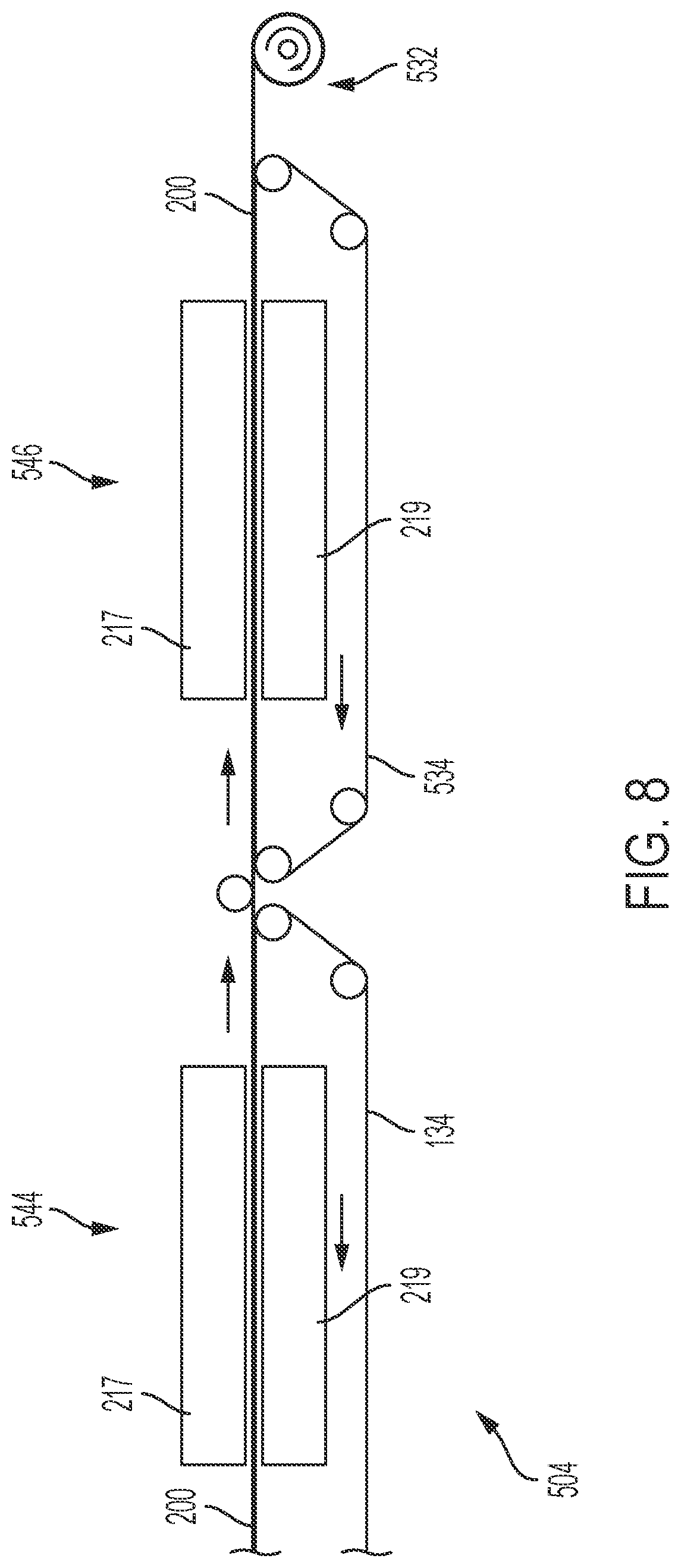 Patent US12320046 Figure 8 – Methods for producing through-fluid bonded nonwoven webs