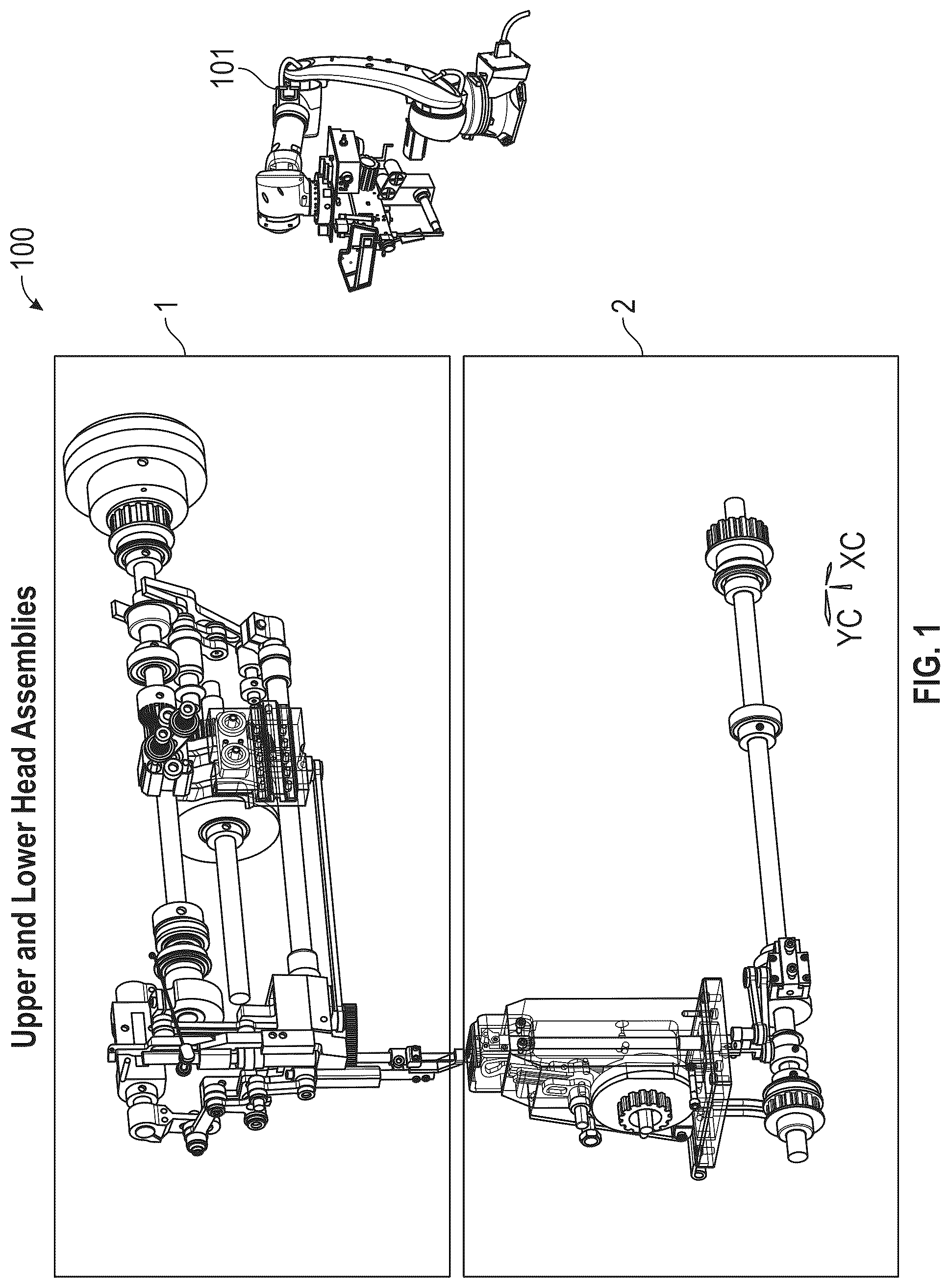 Patent US12320050 Figure 1 – Method and apparatus for automated ornamental decorative stitching