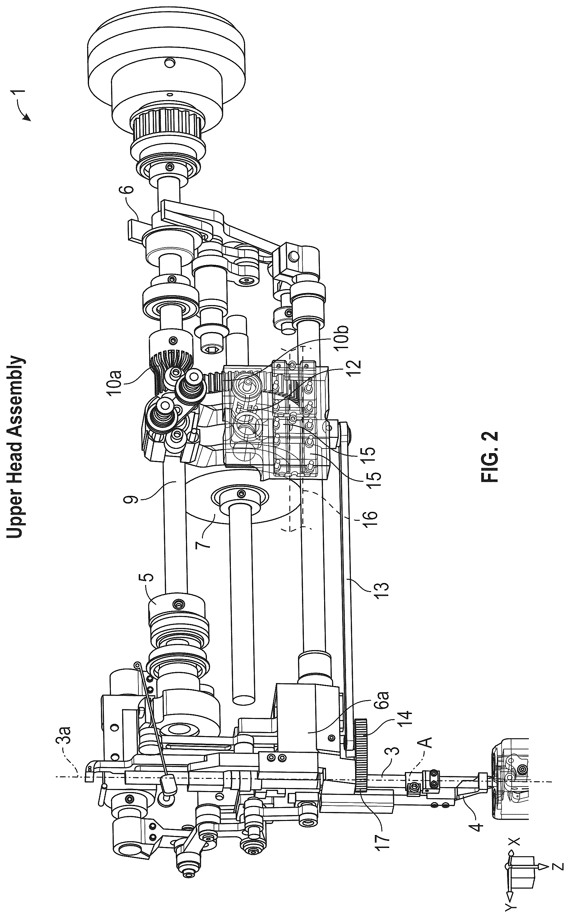 Patent US12320050 Figure 2 – Method and apparatus for automated ornamental decorative stitching