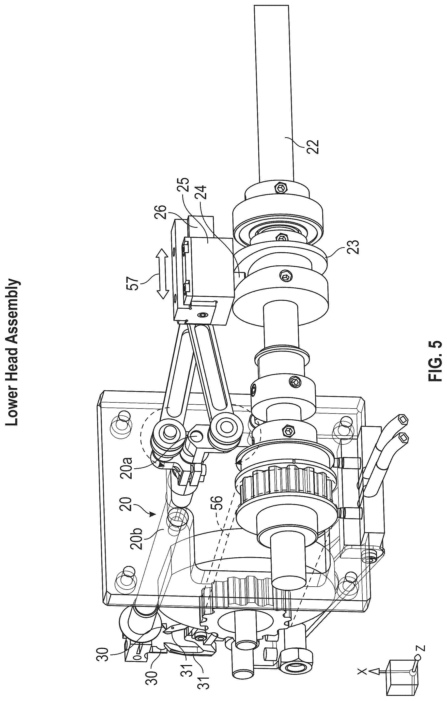 Patent US12320050 Figure 5 – Method and apparatus for automated ornamental decorative stitching