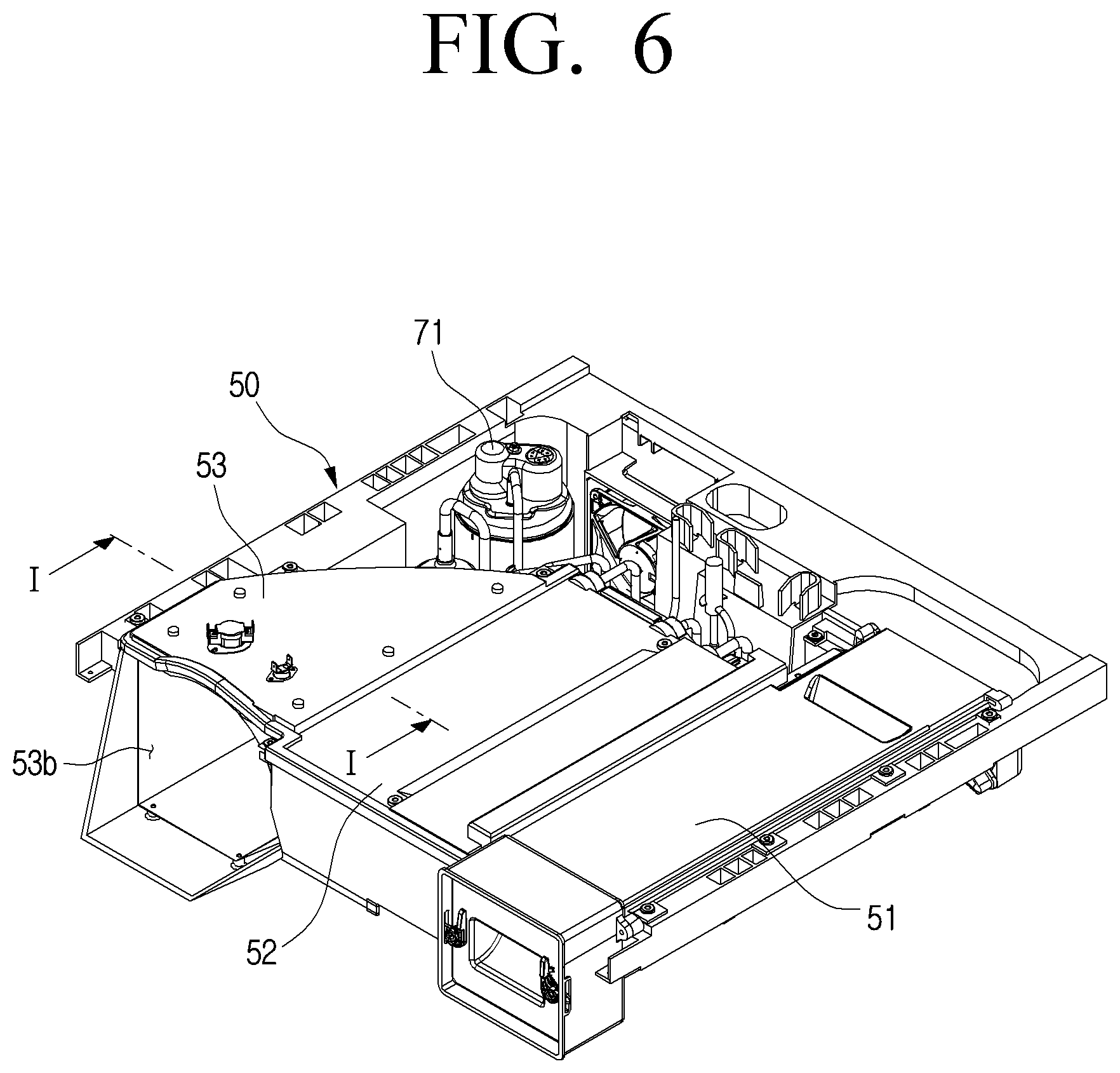 Patent US12320051 Figure 6 – Washing machine with drying function