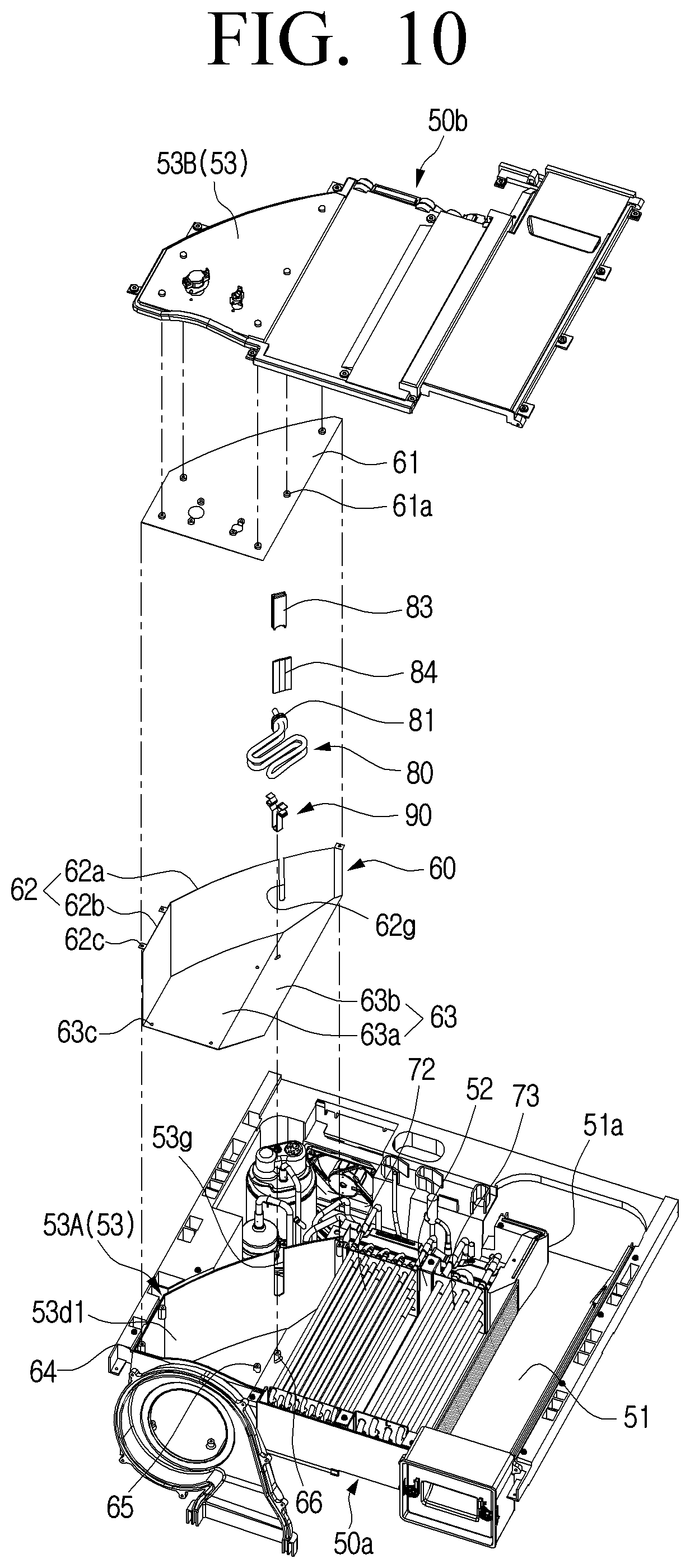 Patent US12320051 Figure 10 – Washing machine with drying function