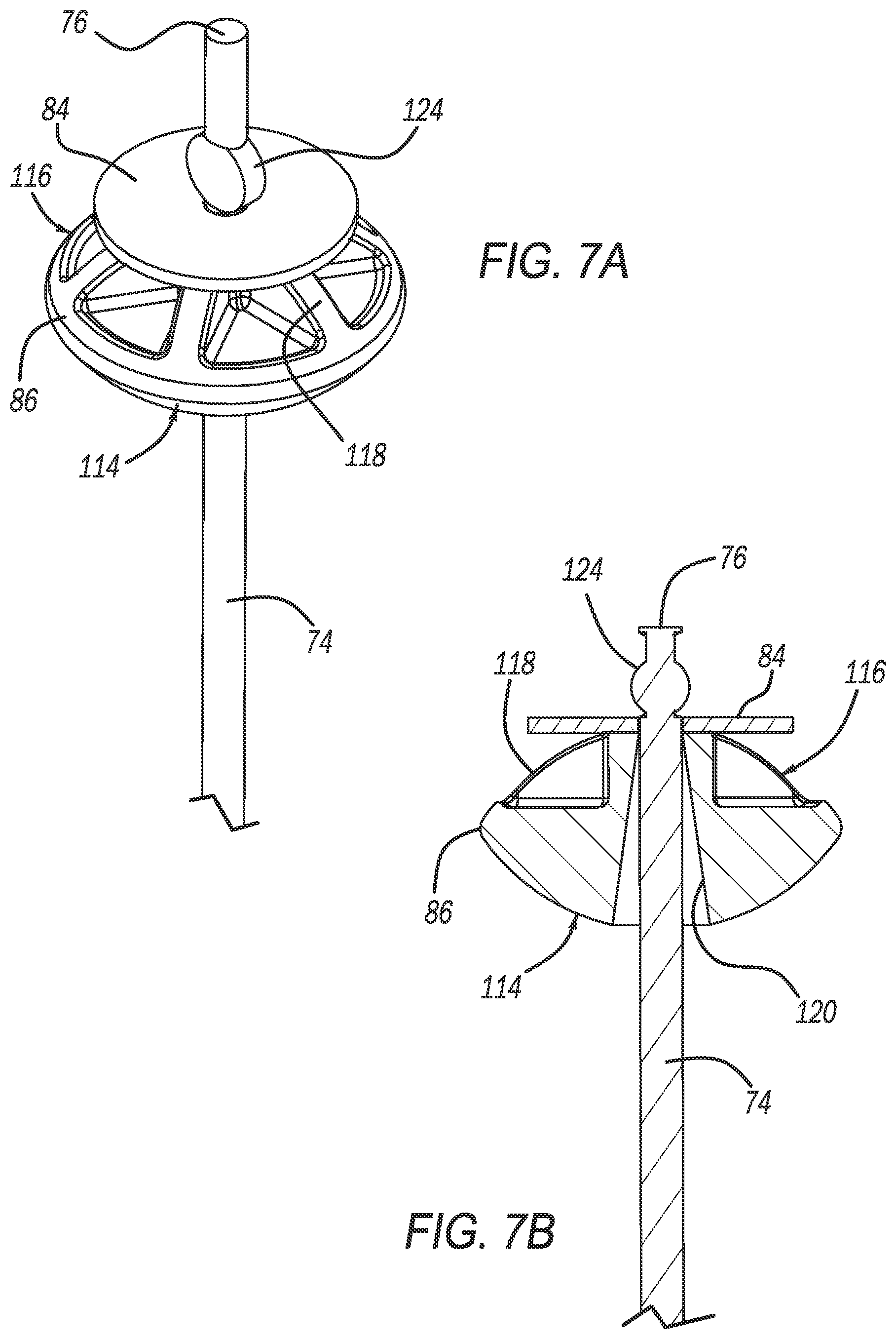 Patent US12320055 Figure 7 – Suspension mount for a top load washing machine