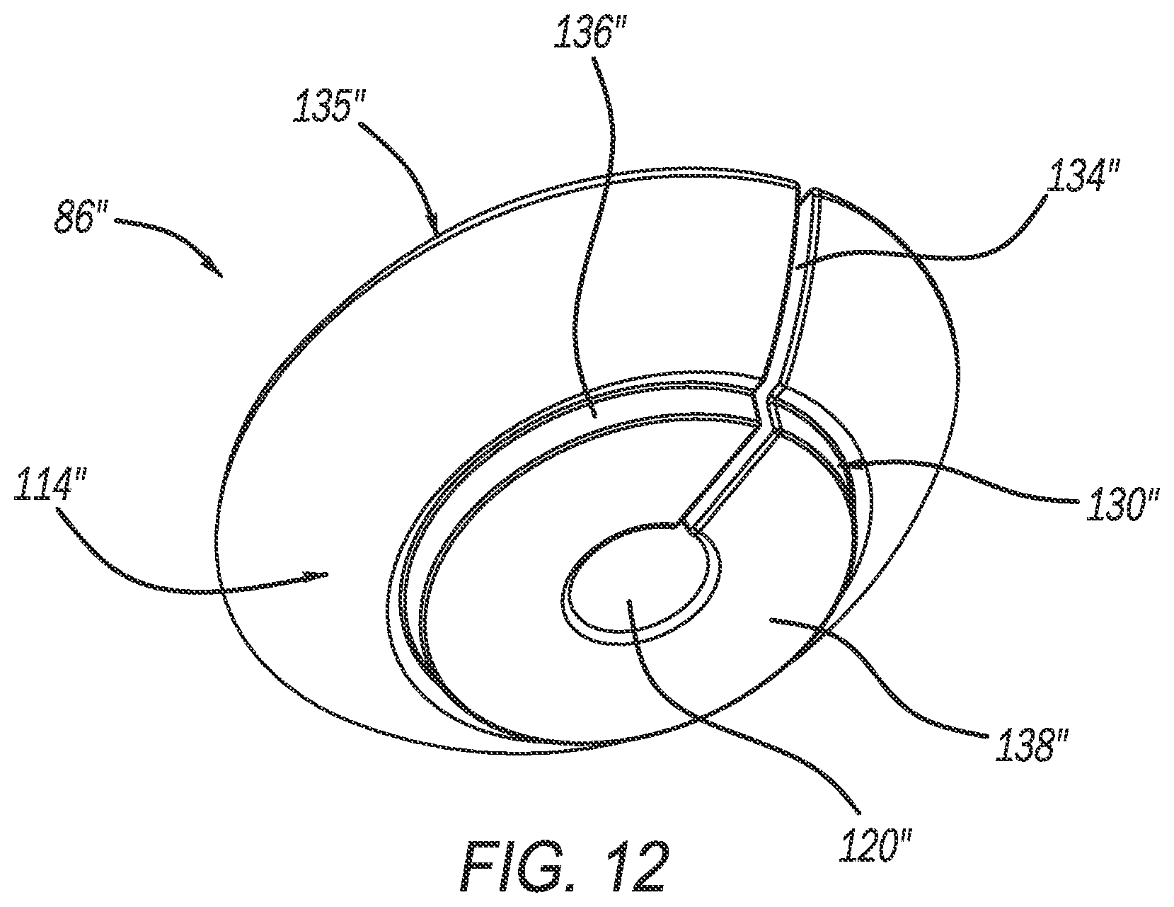 Patent US12320055 Figure 10 – Suspension mount for a top load washing machine