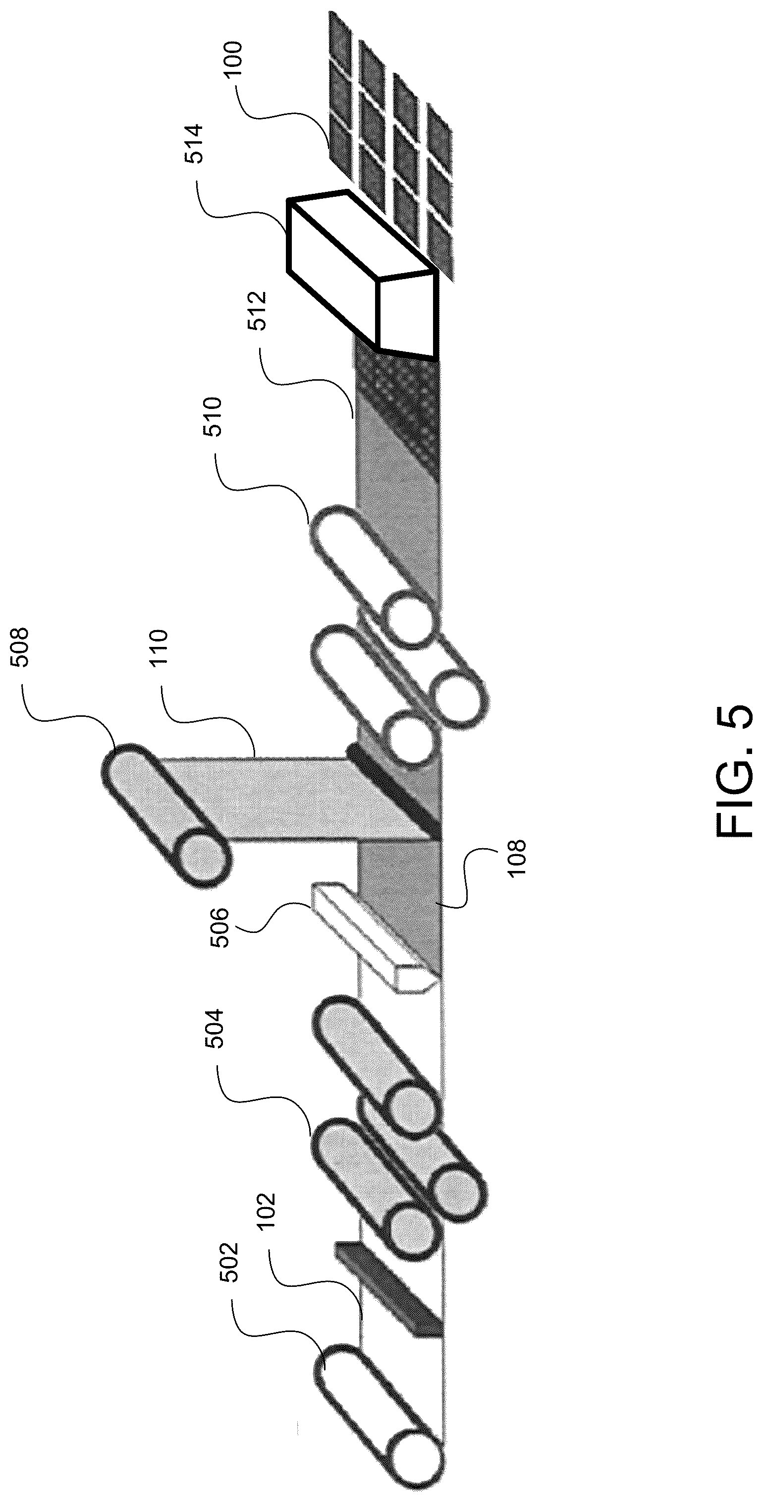 Patent US12320064 Figure 6 – Carpet tile with wet laid dual layer nonwoven mat