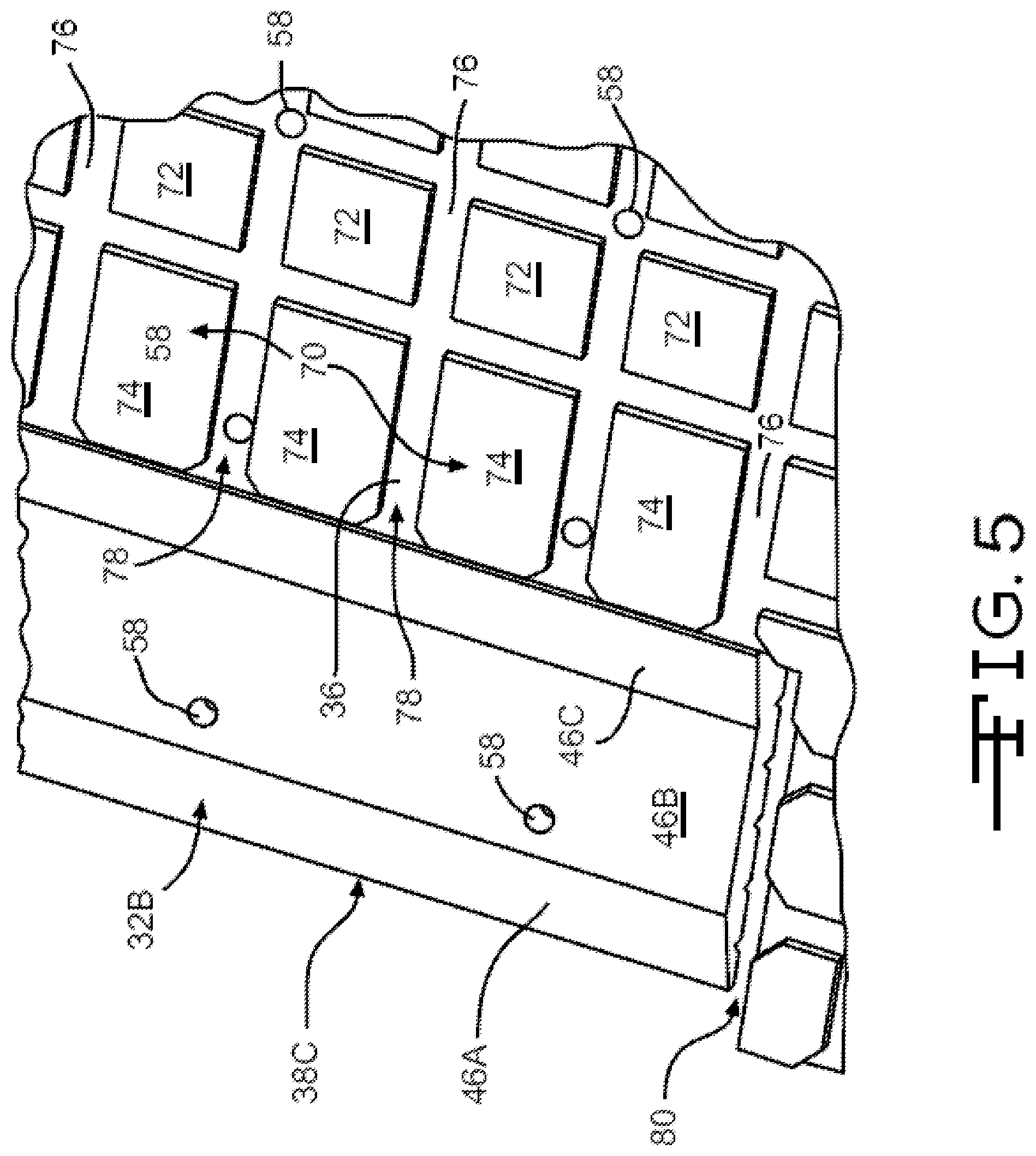 Patent US12320077 Figure 5 – Base for turf system