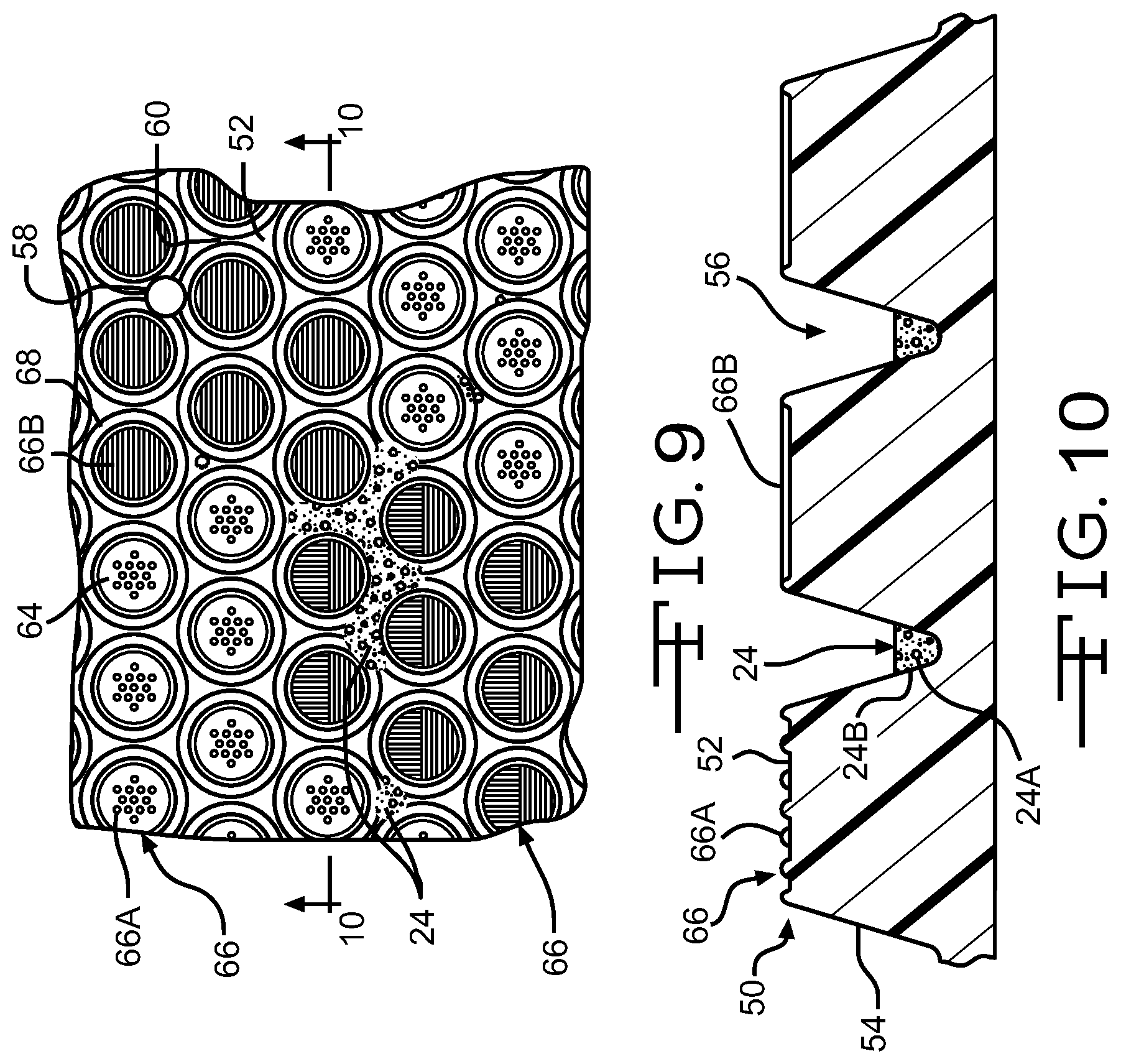 Patent US12320077 Figure 8 – Base for turf system