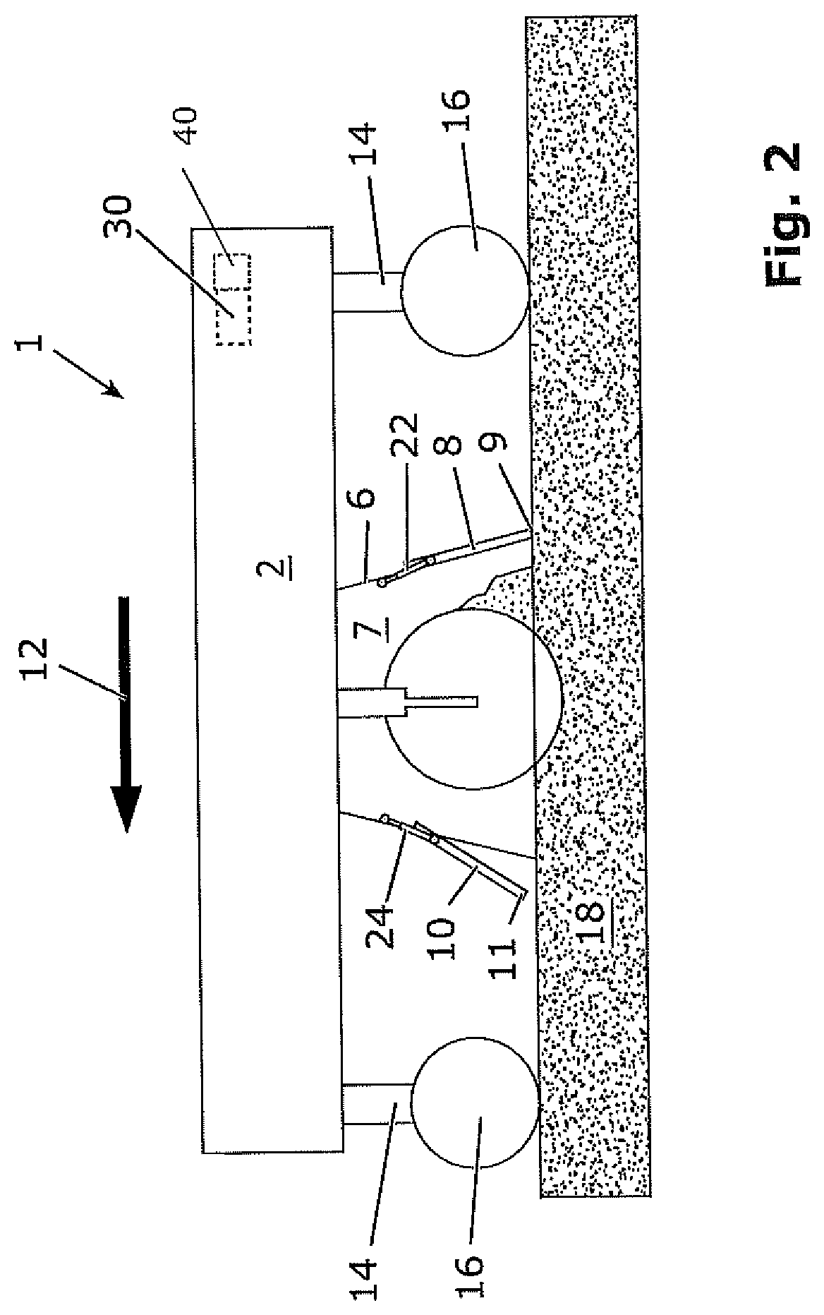 Patent US12320080 Figure 2 – Construction machine