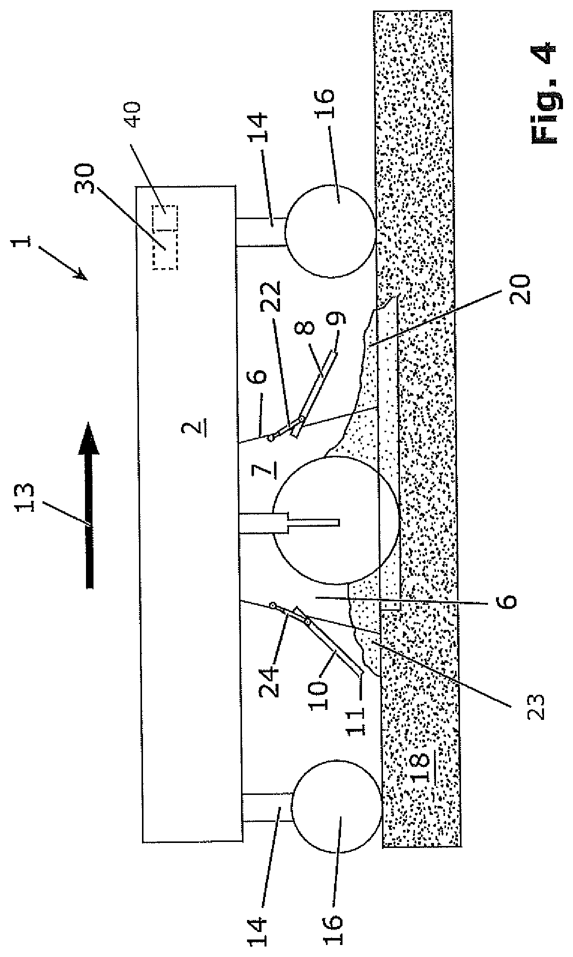 Patent US12320080 Figure 4 – Construction machine