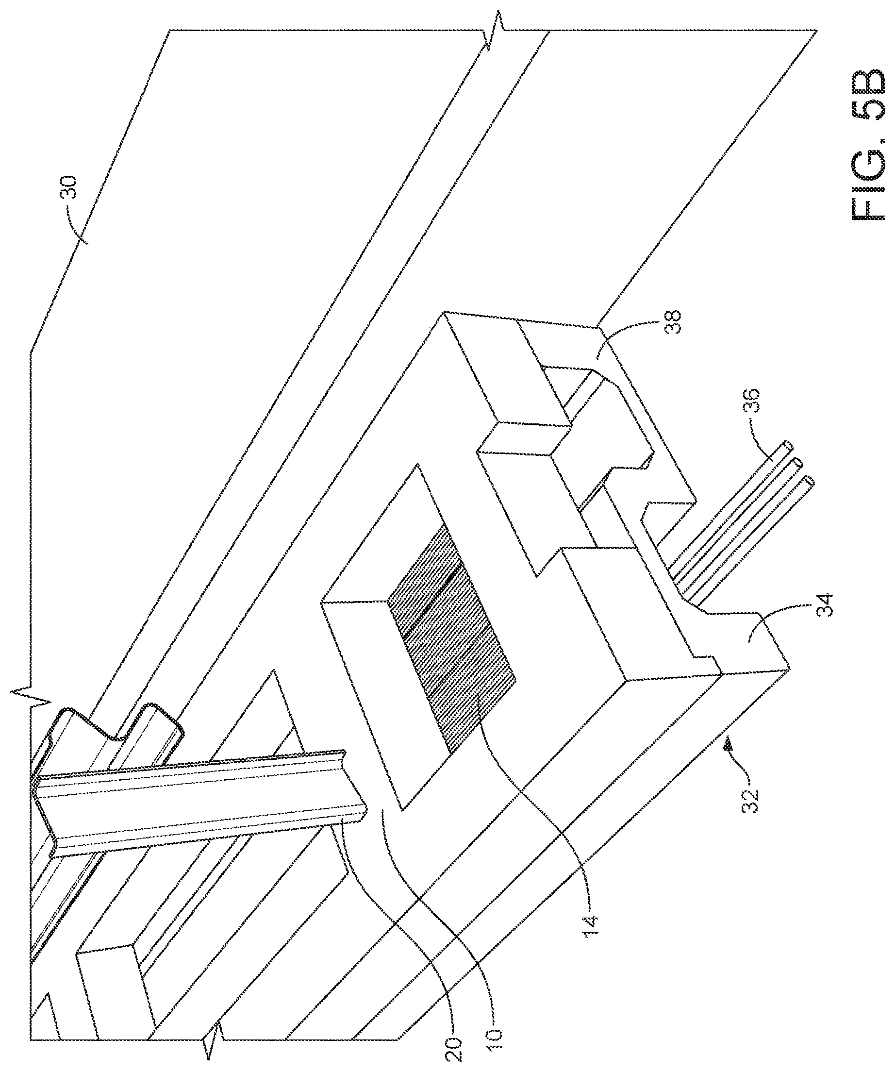 Patent US12320082 Figure 7 – Apparatus and method for installation of support posts for a vehicle restraint system