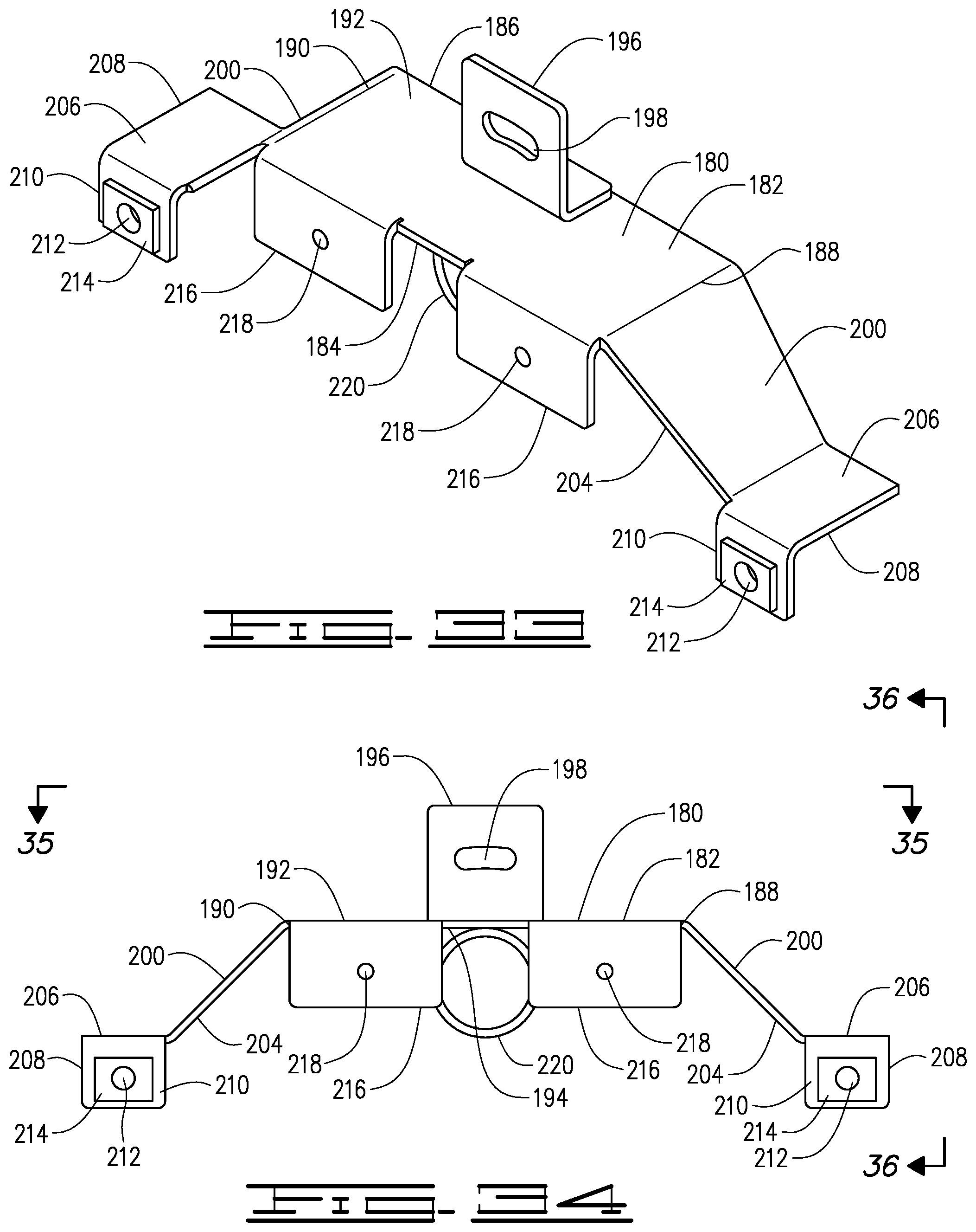Patent US12320083 Figure 19 – Cable barrier with dual-column posts