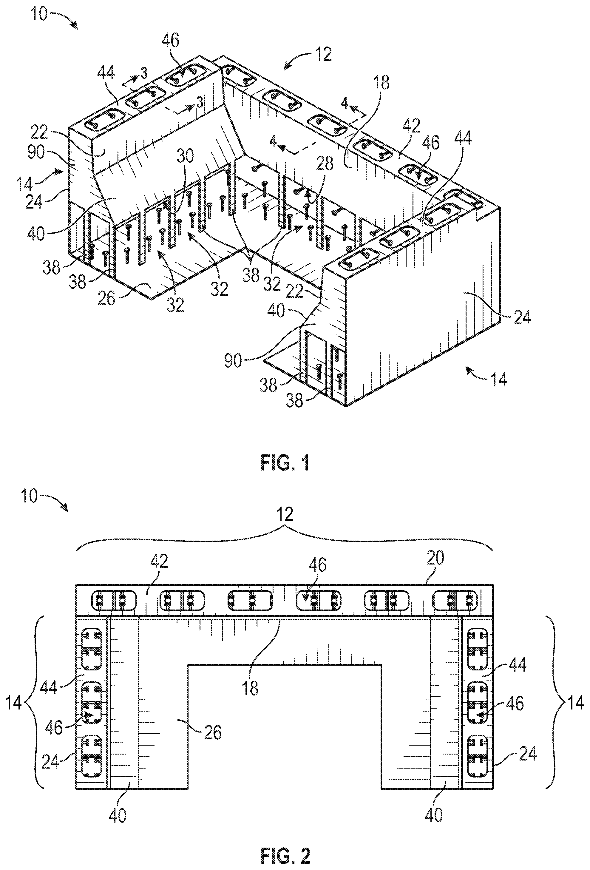 Patent US12320084 Figure 1 – Vehicle barrier system and method of construction thereof