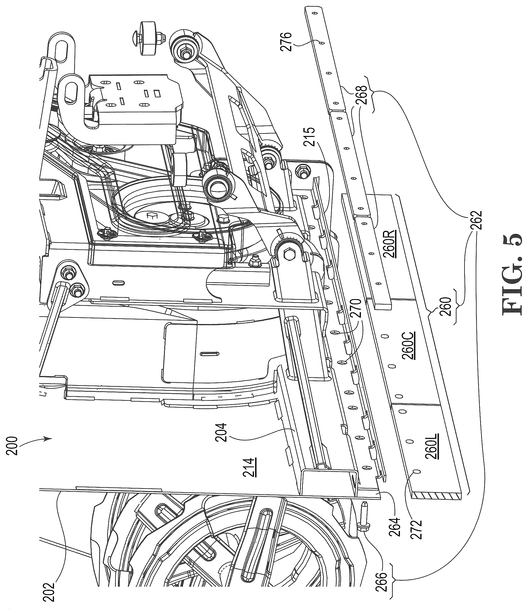 Patent US12320086 Figure 5 – Snowthrower auger housing with resilient scraper