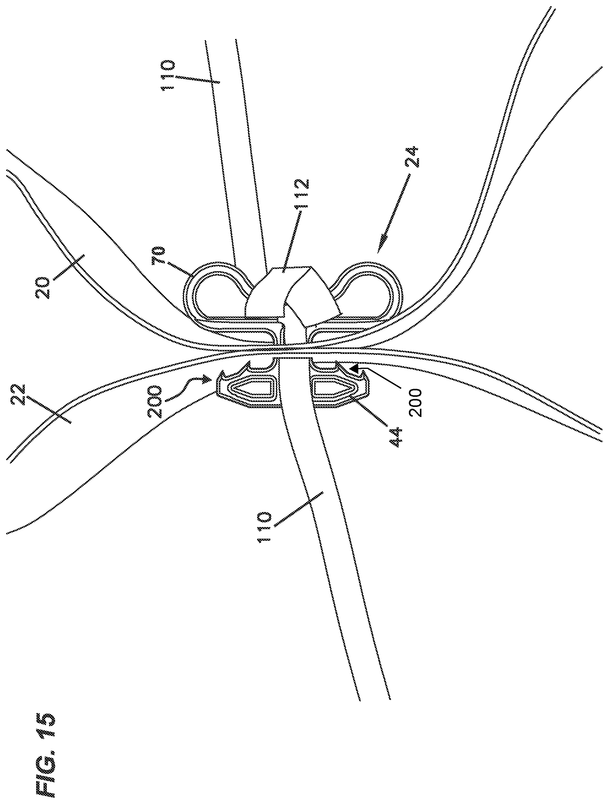 Patent US12320088 Figure 10 – Connection device for fastening expanded cell confinement structures and methods for doing the same