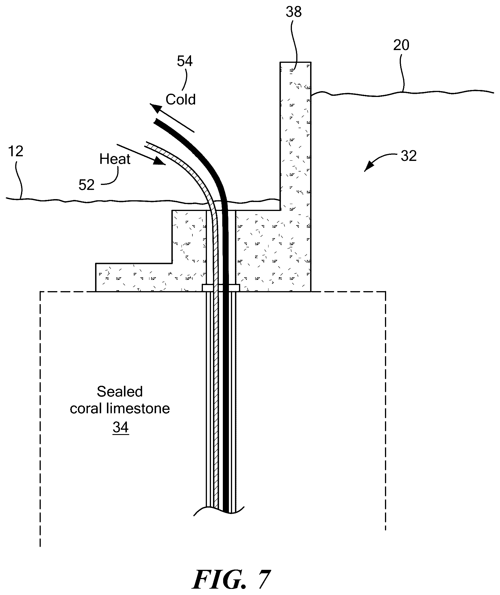 Patent US12320091 Figure 7 – Subterranean water barrier