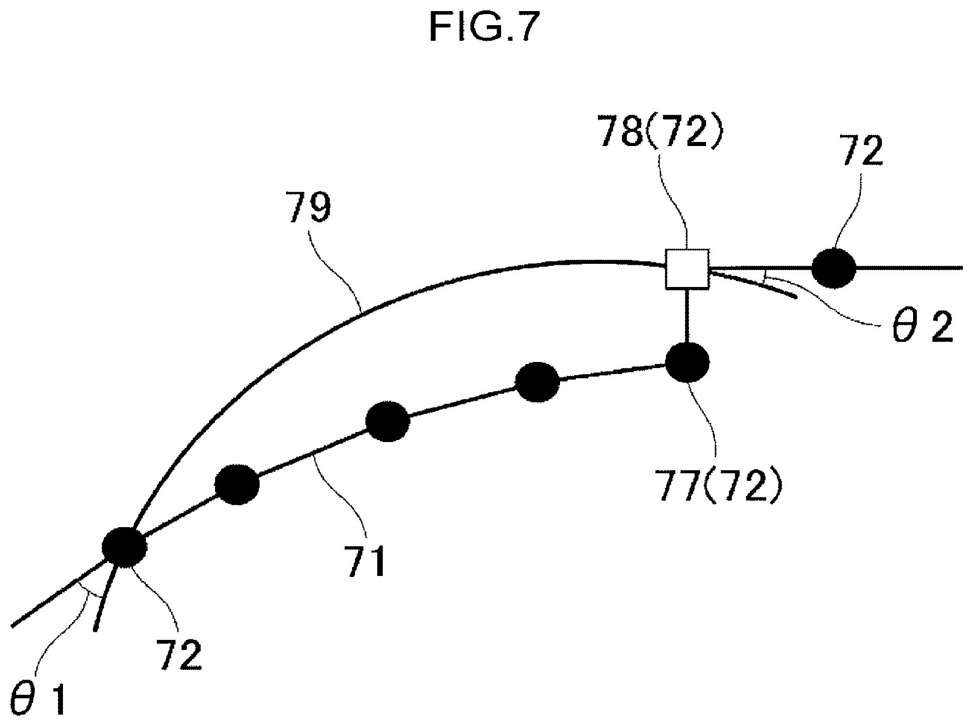 Patent US12320092 Figure 7 – System for setting target trajectory of attachment