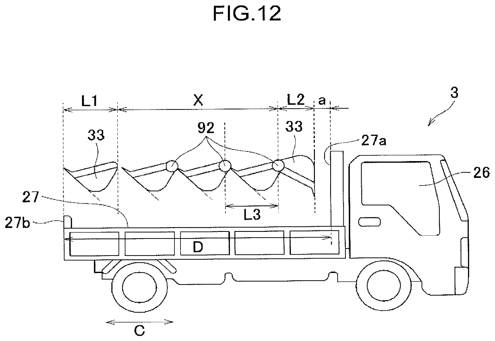 Patent US12320092 Figure 12 – System for setting target trajectory of attachment