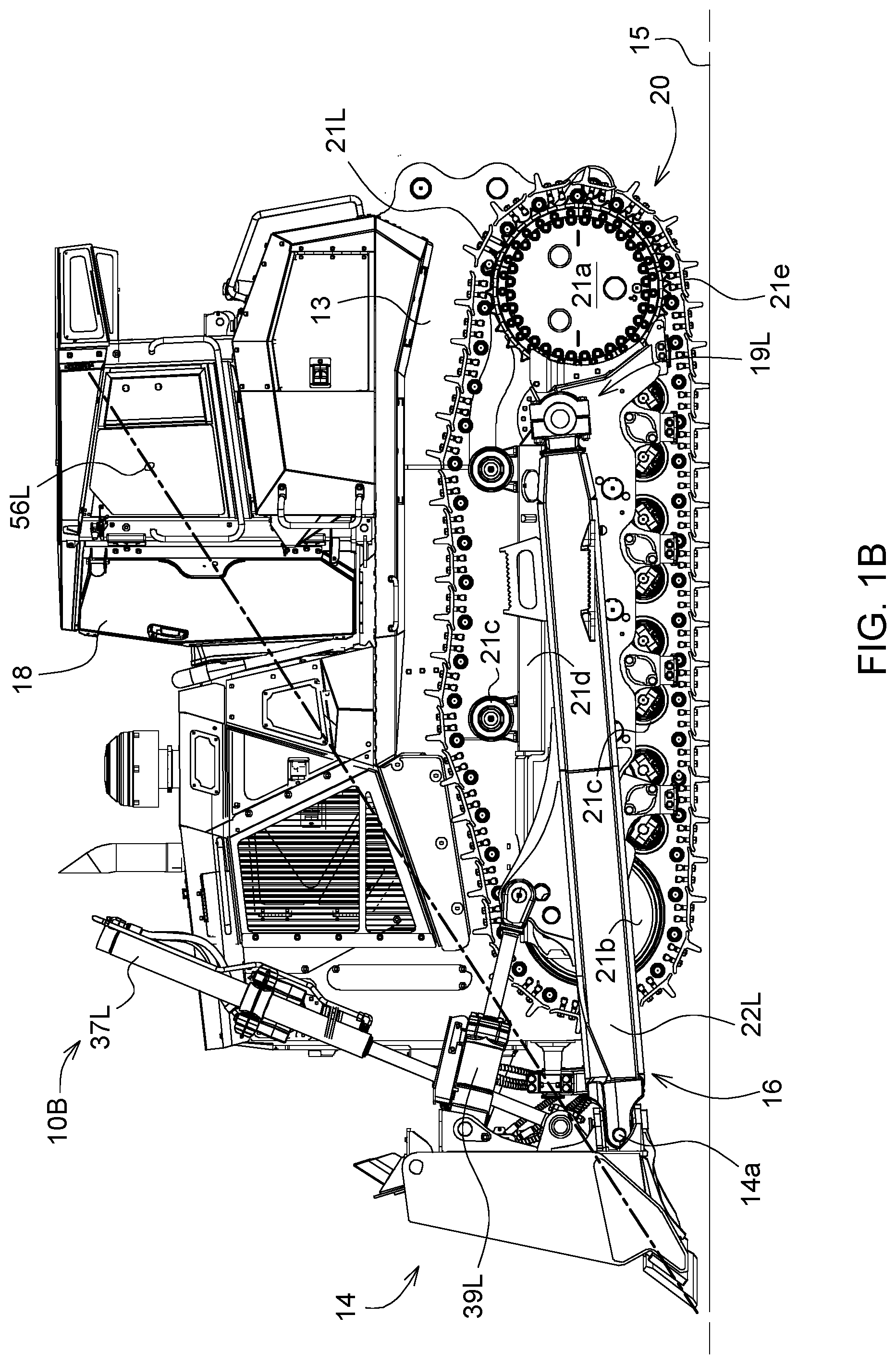 Patent US12320093 Figure 2 – Crawler dozer blade corner visibility