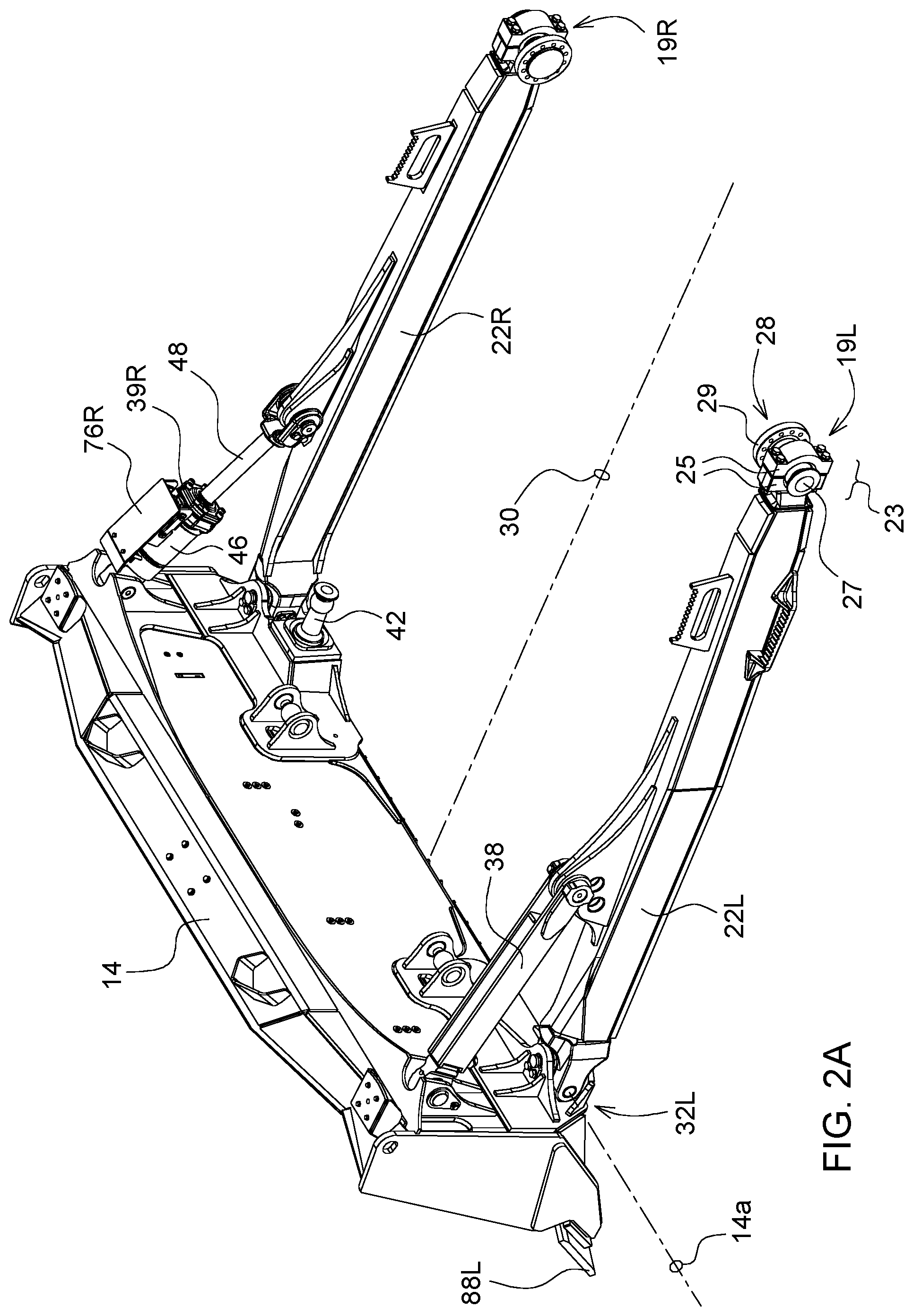 Patent US12320093 Figure 3 – Crawler dozer blade corner visibility