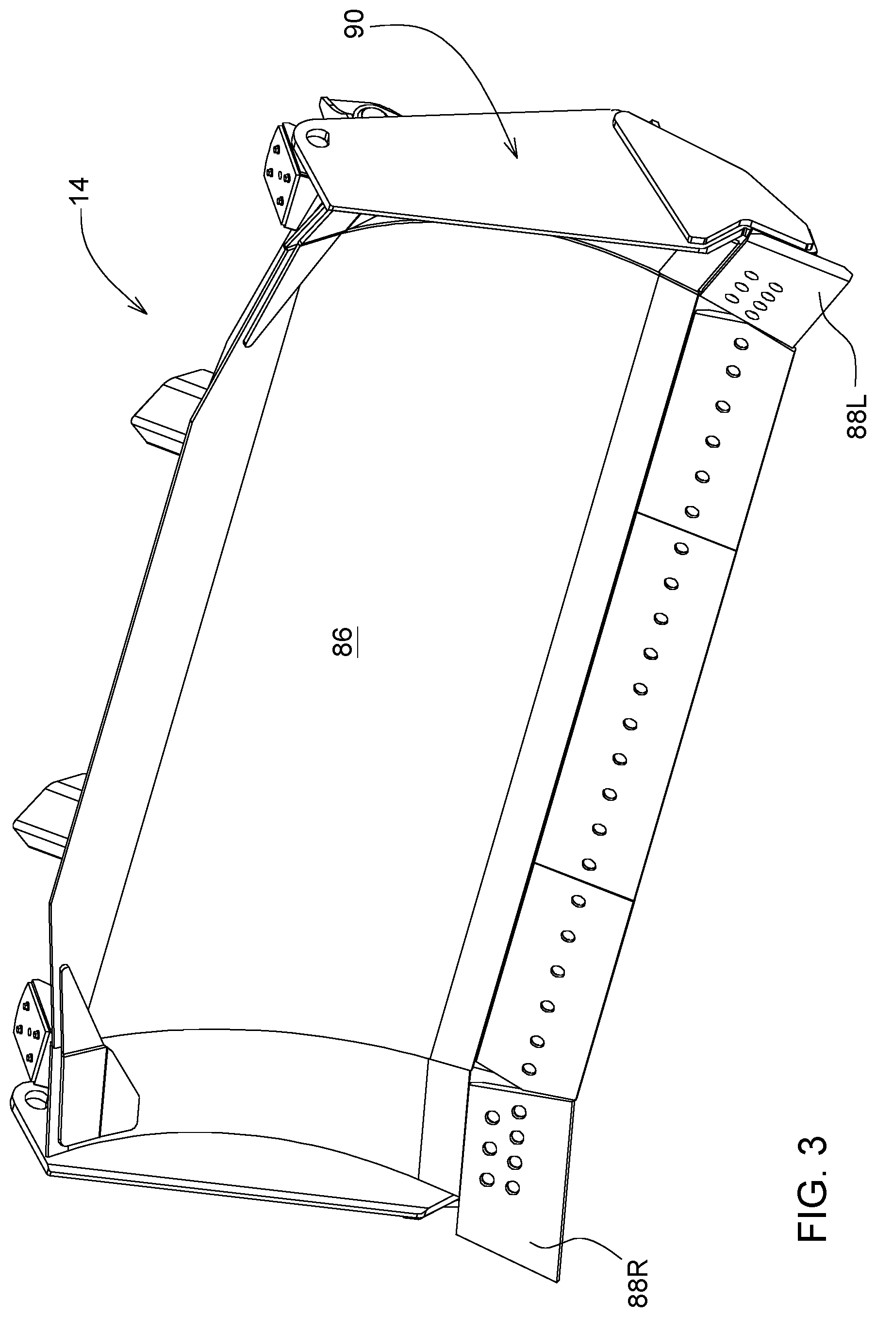 Patent US12320093 Figure 5 – Crawler dozer blade corner visibility