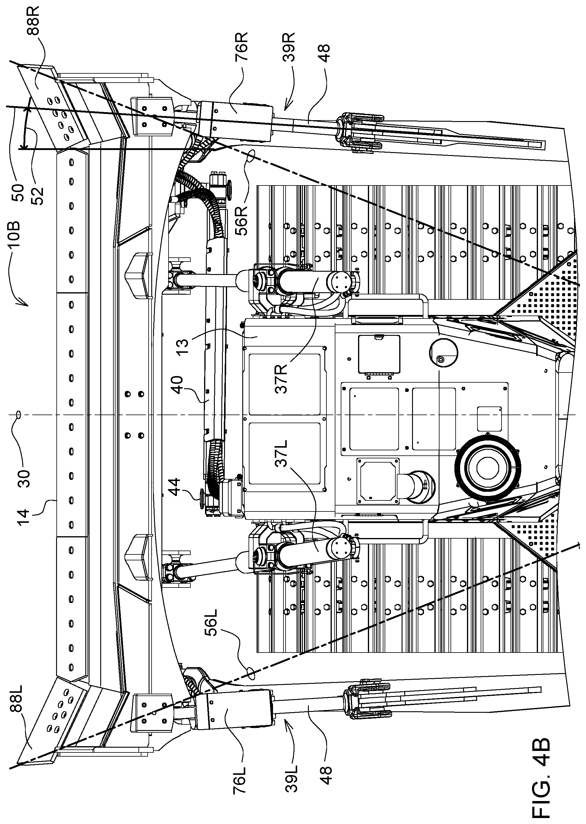Patent US12320093 Figure 7 – Crawler dozer blade corner visibility