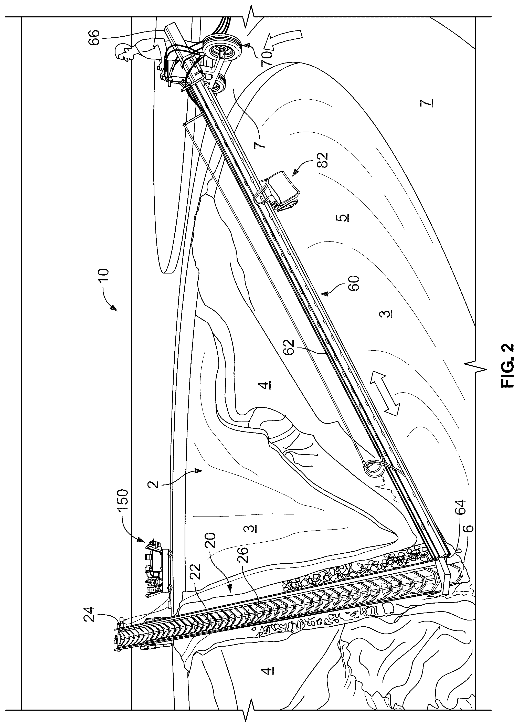 Patent US12320094 Figure 2 – Apparatus and method for excavating a cone shaped pit