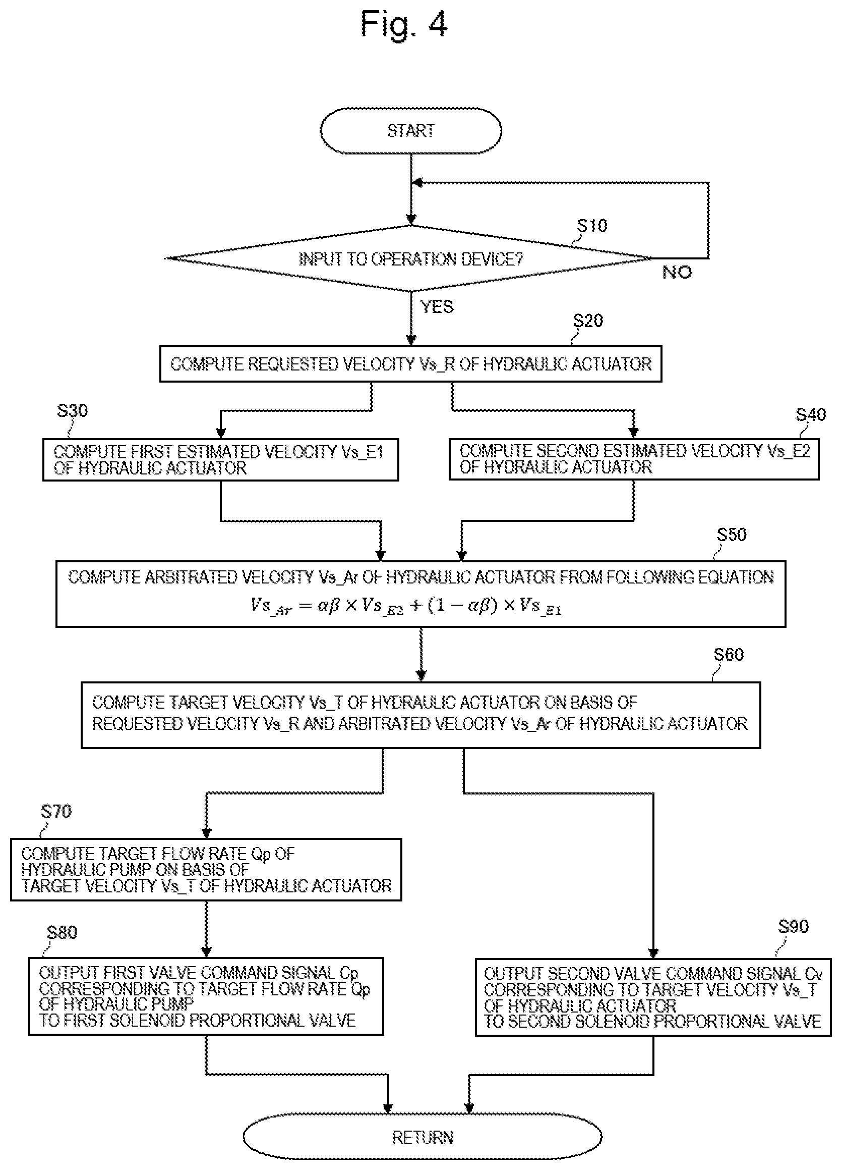 Patent US12320097 Figure 4 – Work machine