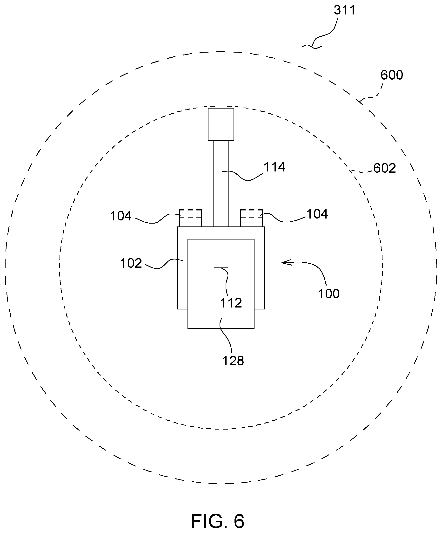 Patent US12320100 Figure 6 – Automatic mode for object detection range setting