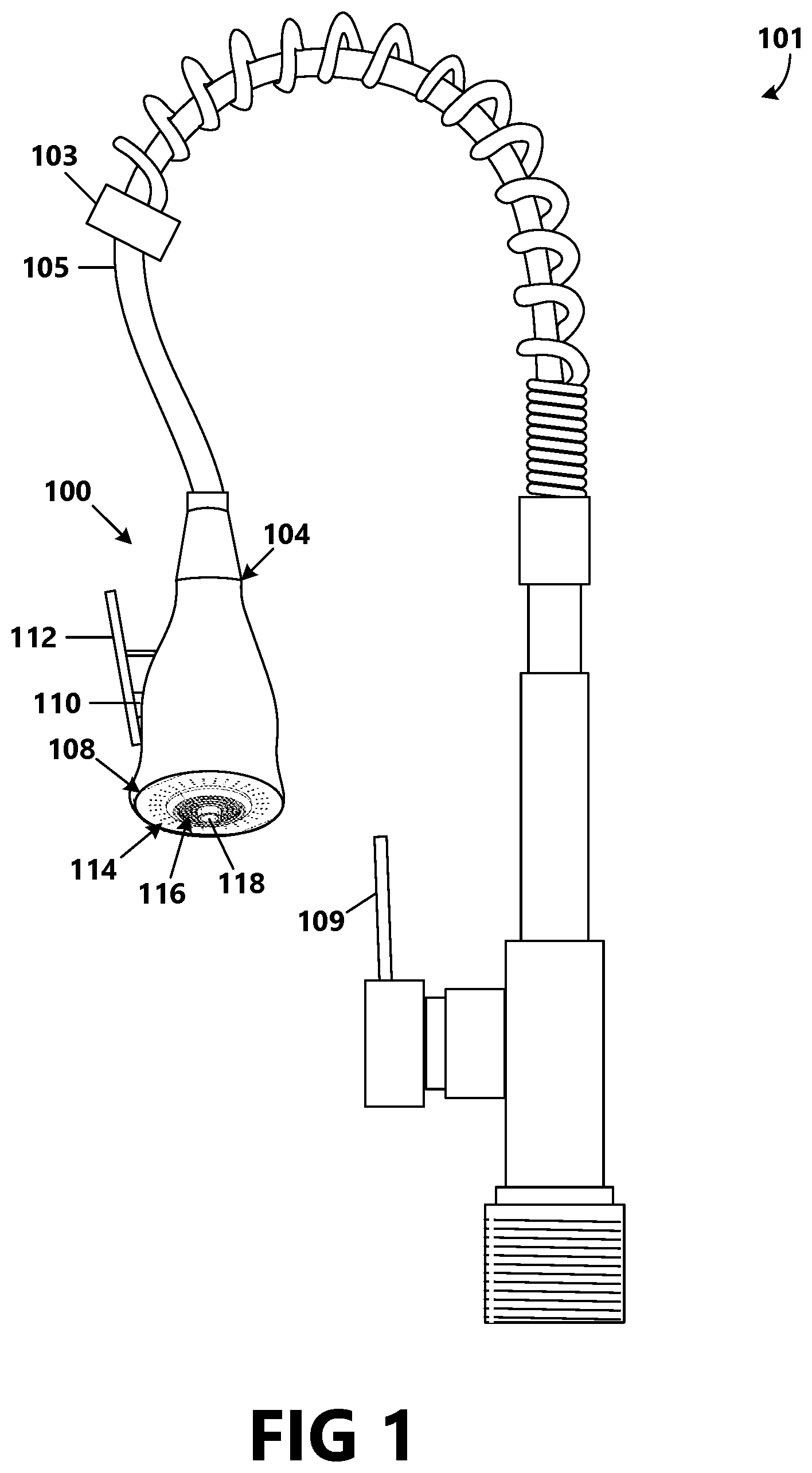 Patent US12320104 Figure 1 – Modulated stream pattern spray head