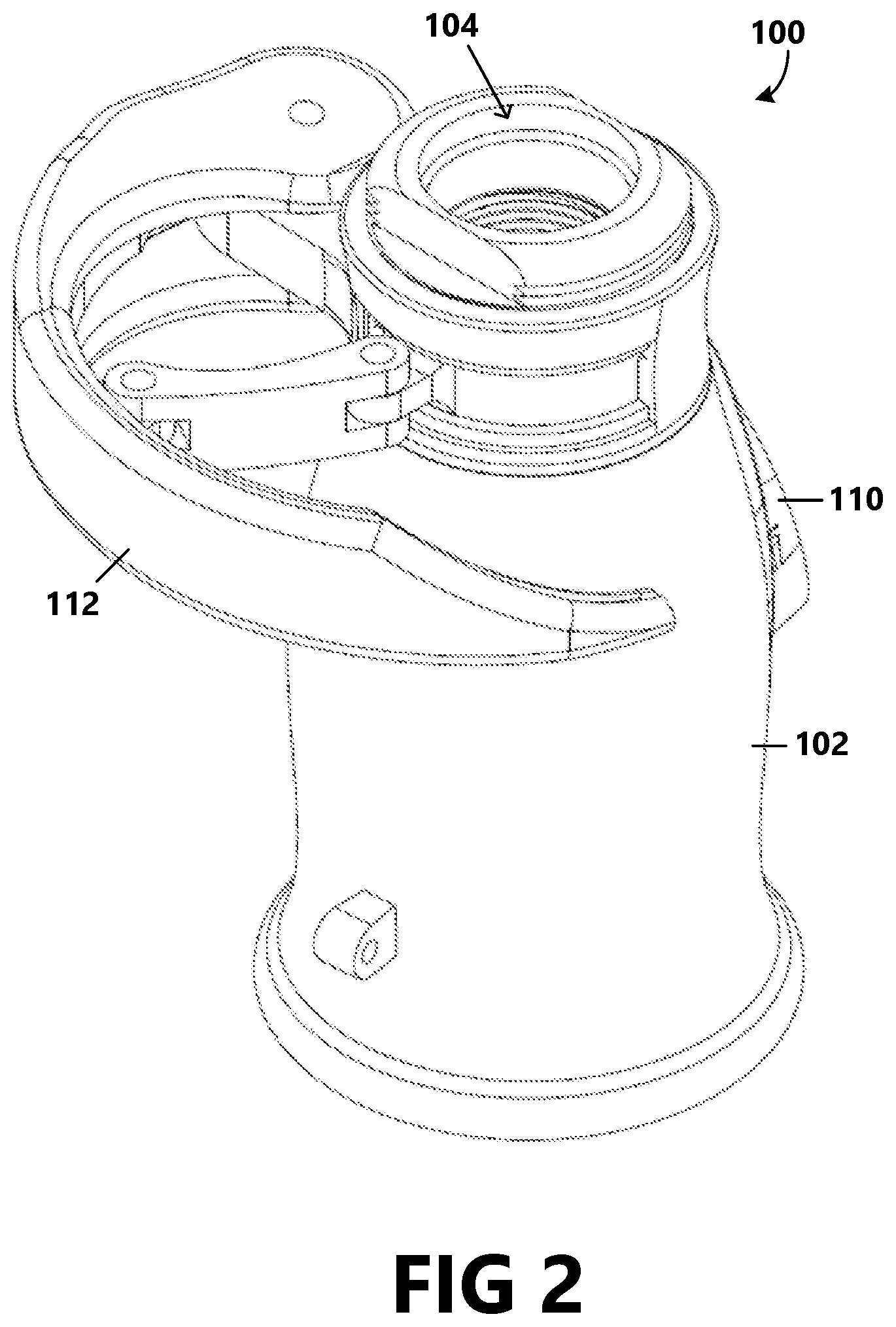 Patent US12320104 Figure 2 – Modulated stream pattern spray head