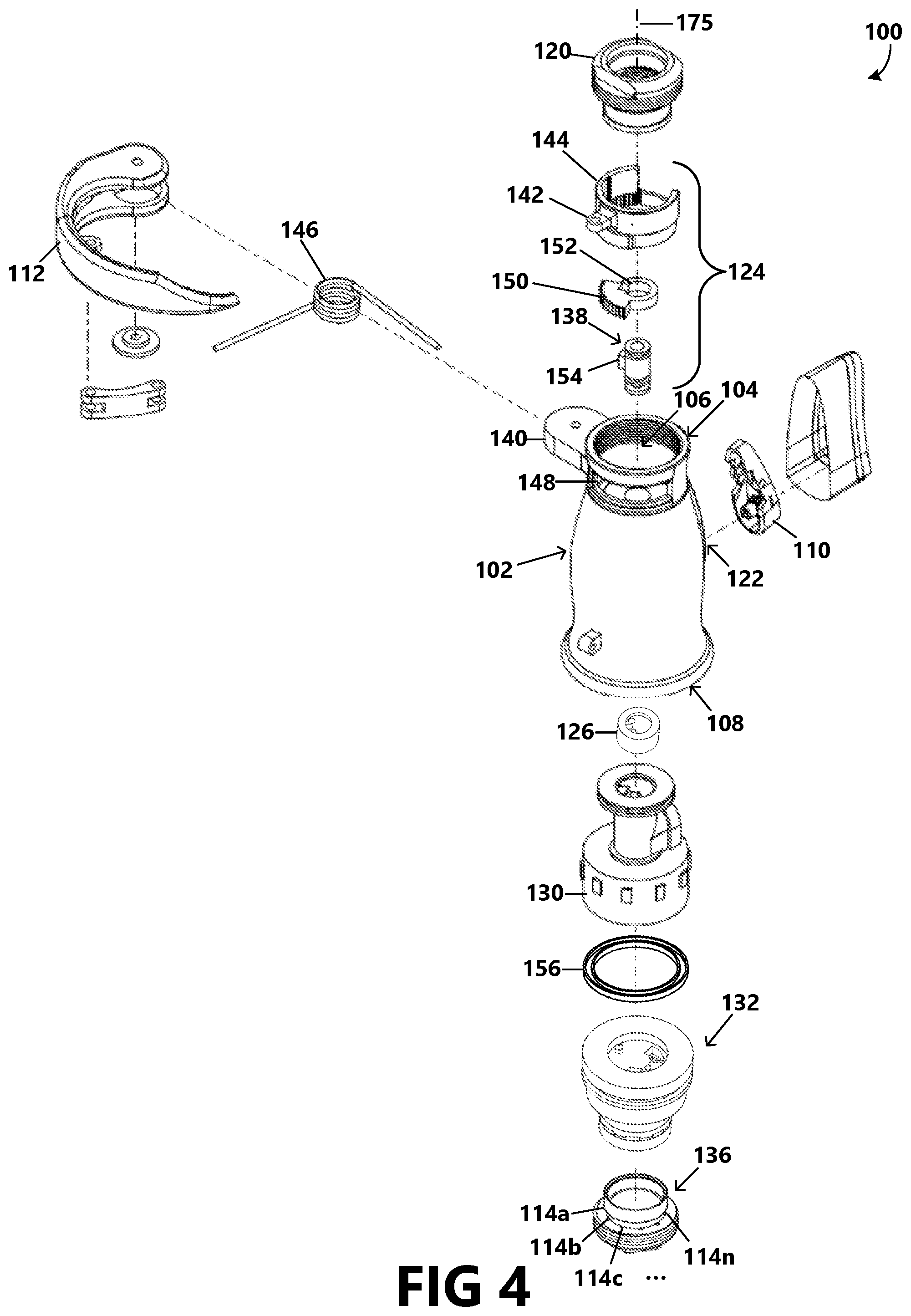 Patent US12320104 Figure 4 – Modulated stream pattern spray head