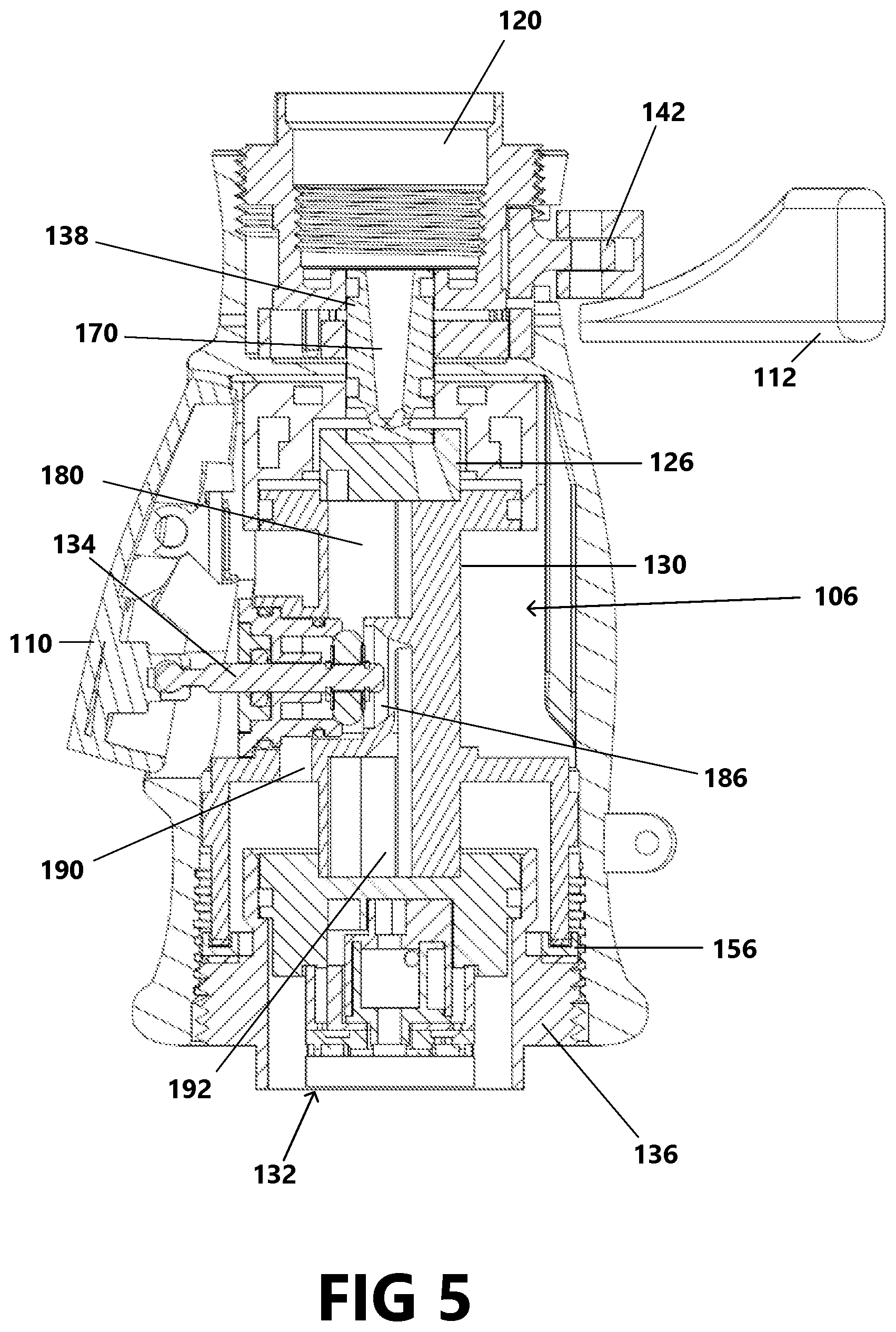 Patent US12320104 Figure 5 – Modulated stream pattern spray head