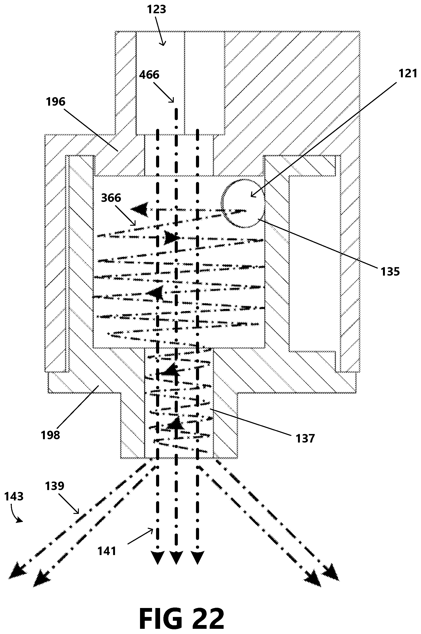 Patent US12320104 Figure 13 – Modulated stream pattern spray head