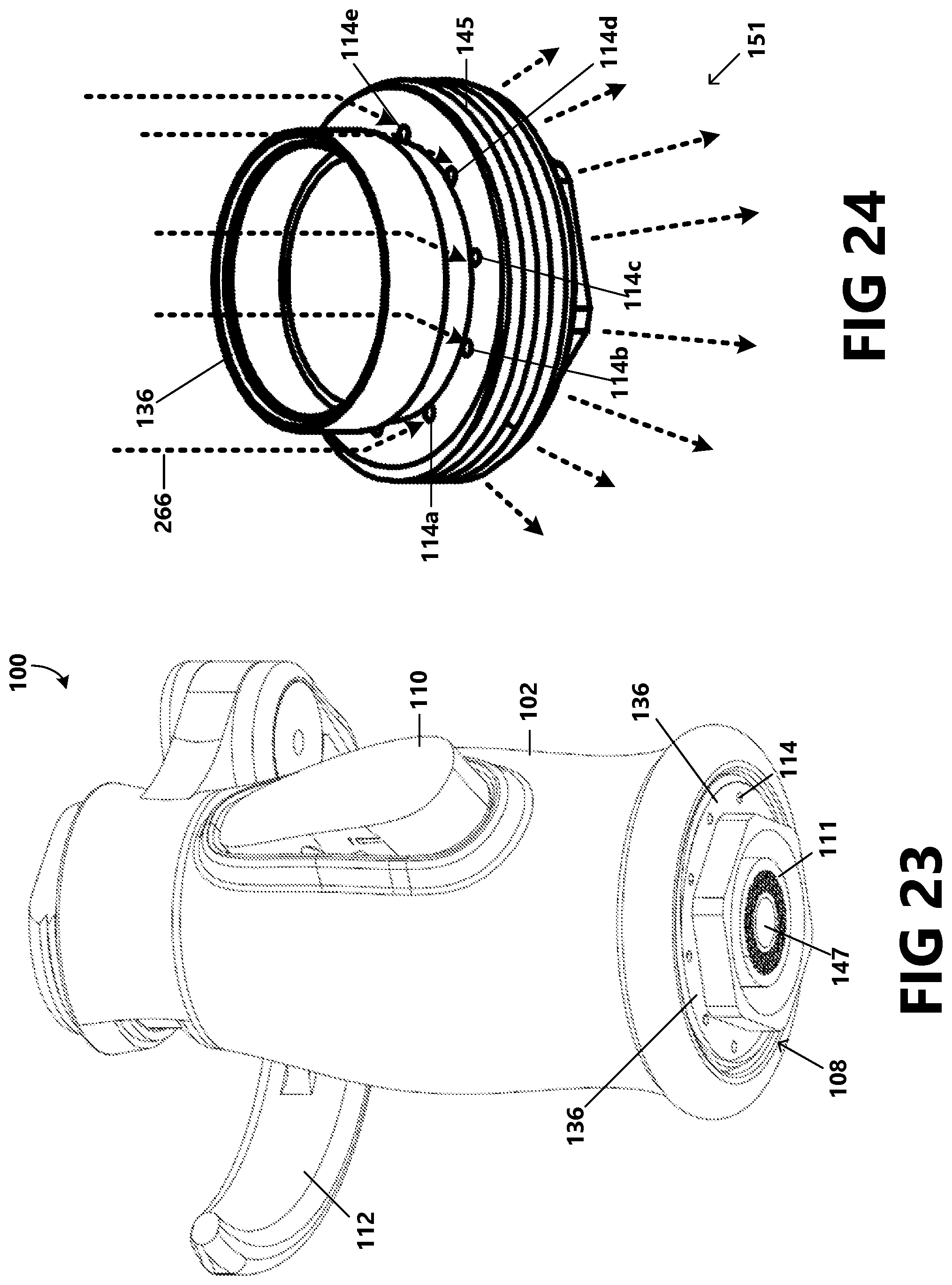 Patent US12320104 Figure 14 – Modulated stream pattern spray head