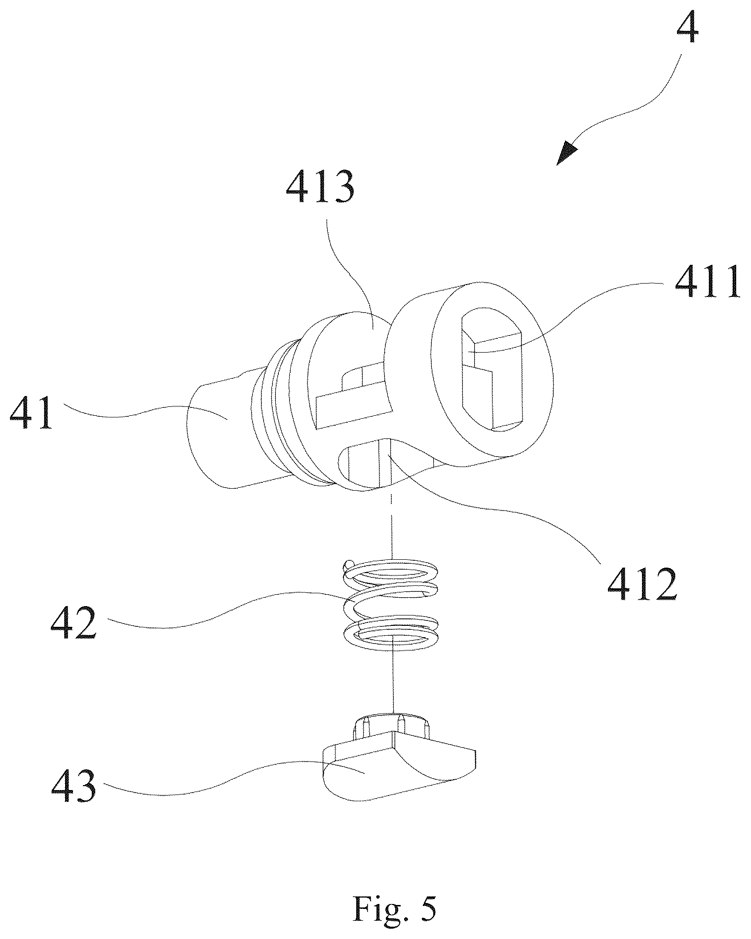 Patent US12320105 Figure 5 – Shower head and receptacle combination device with outlet water filtering function
