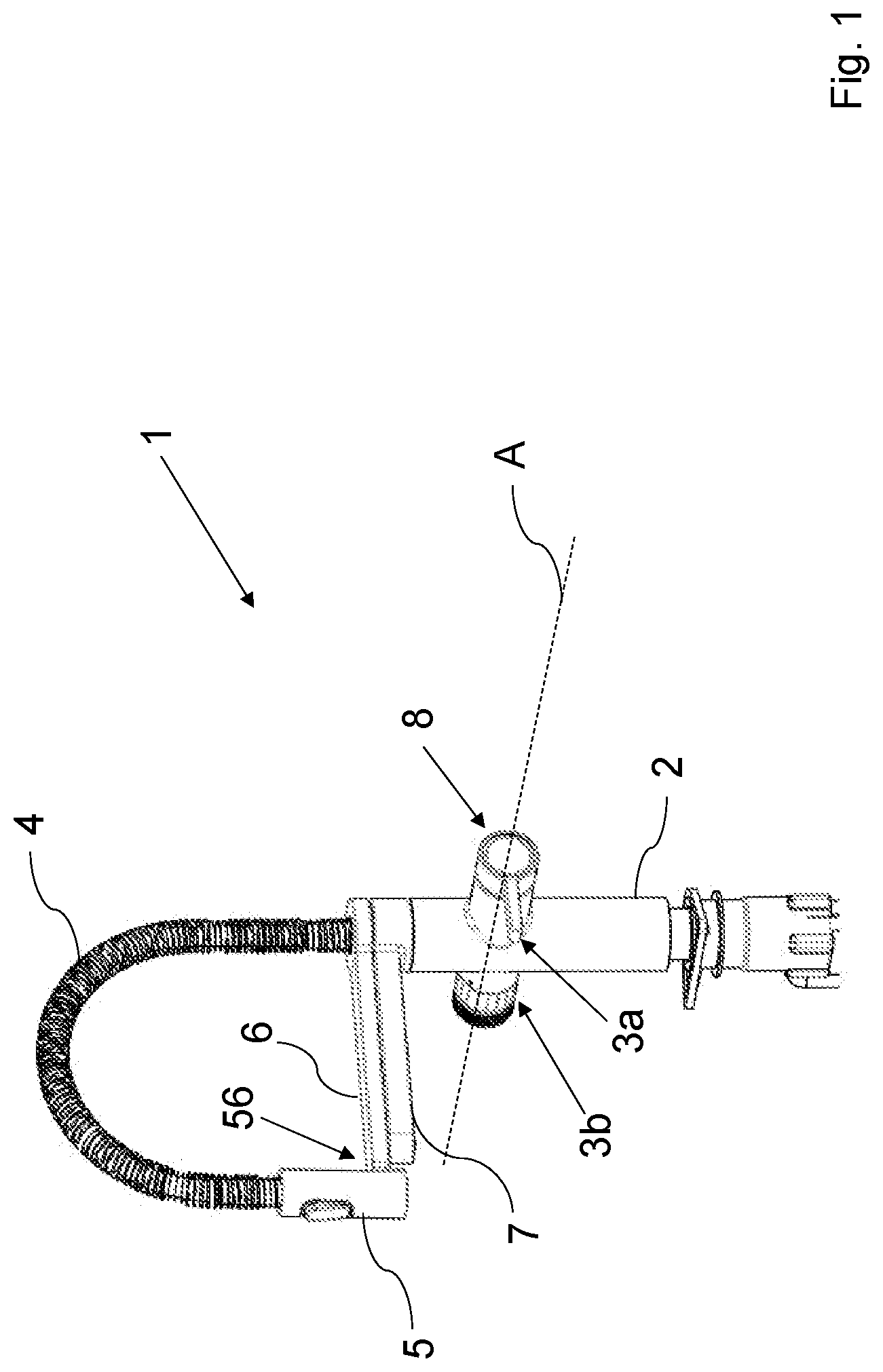 Patent US12320106 Figure 1 – Sanitary system for dispensing treated liquids