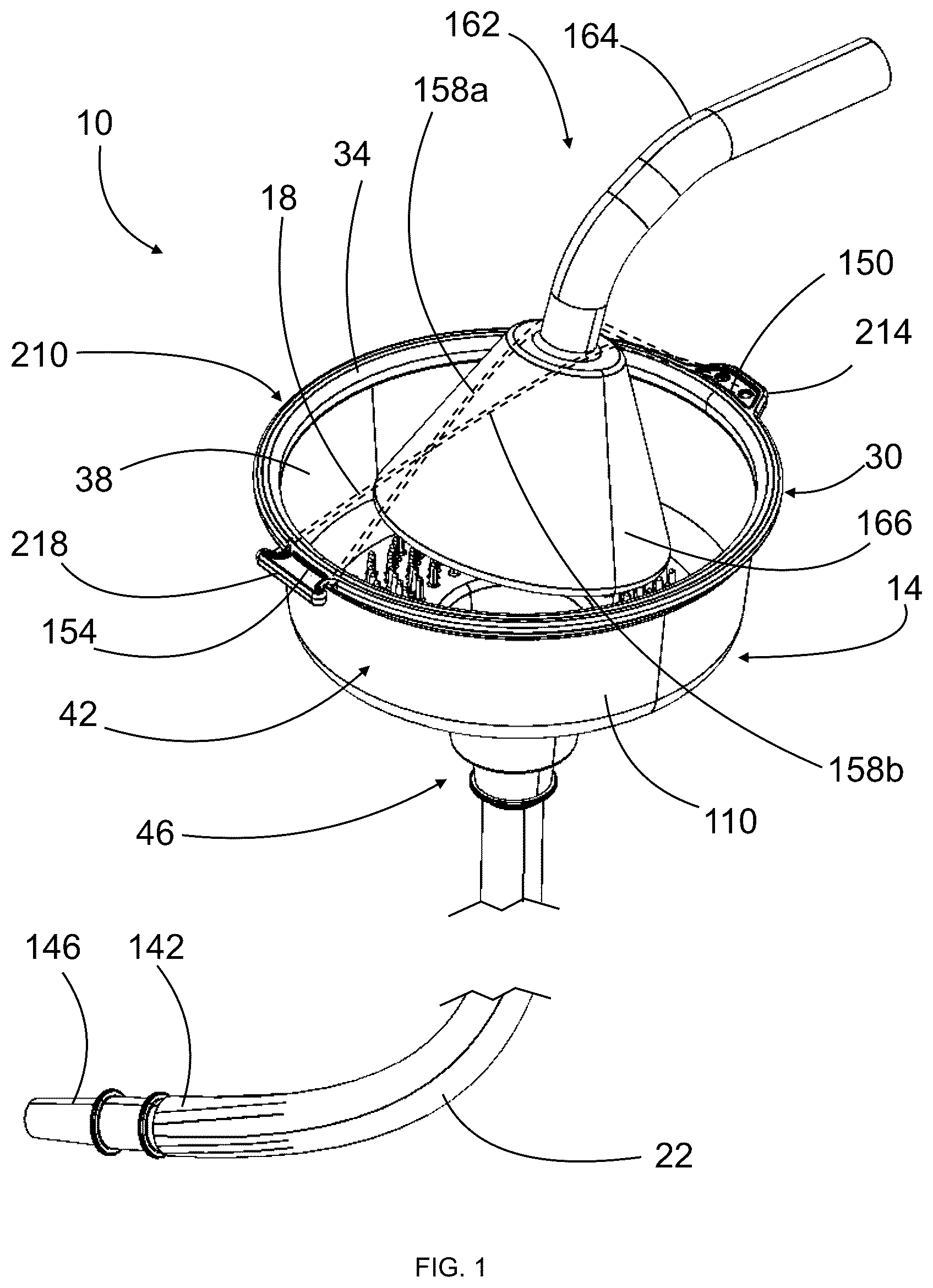 Patent US12320107 — Shower adapter device — Figure 1