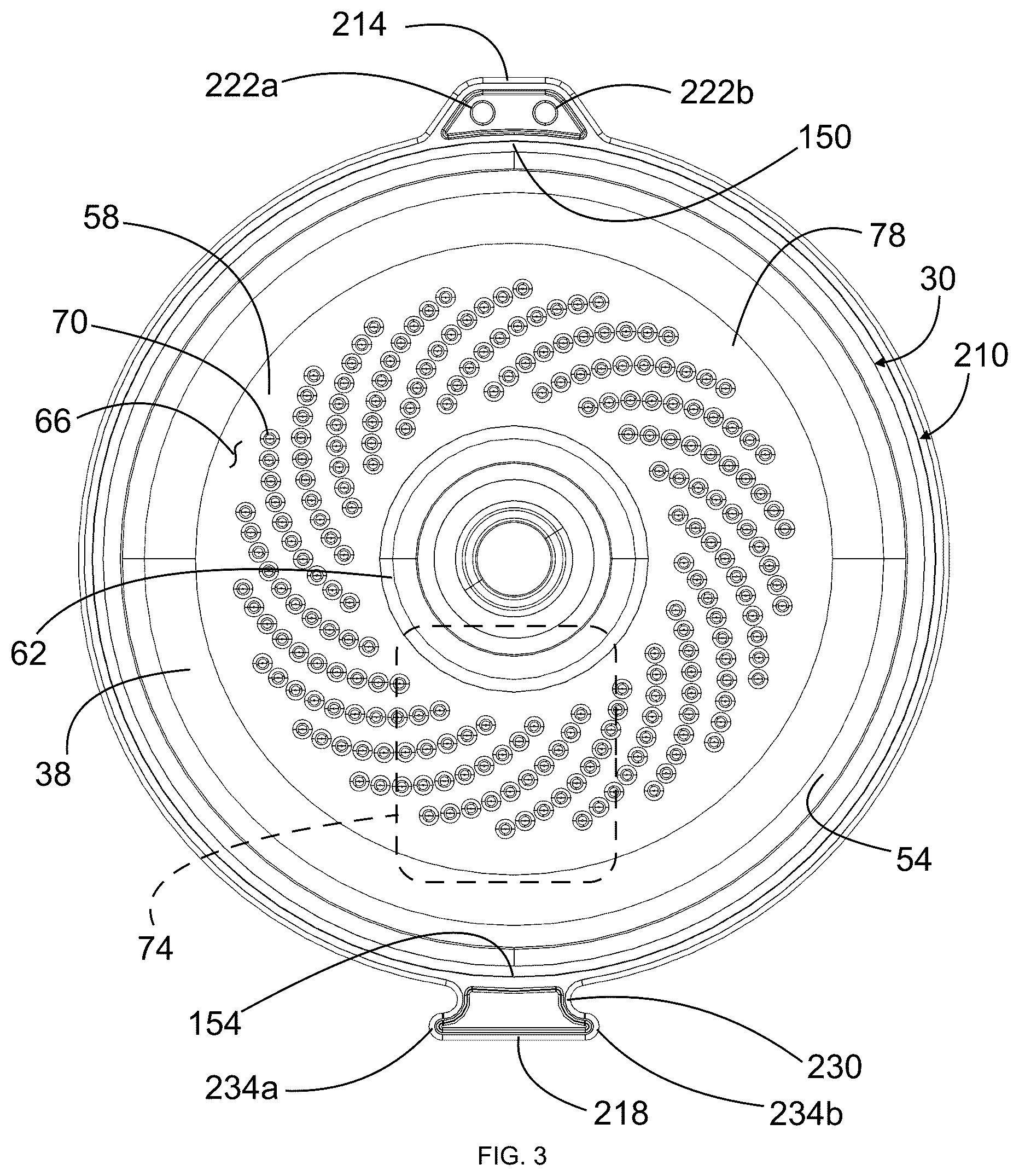Patent US12320107 Figure 3 – Shower adapter device