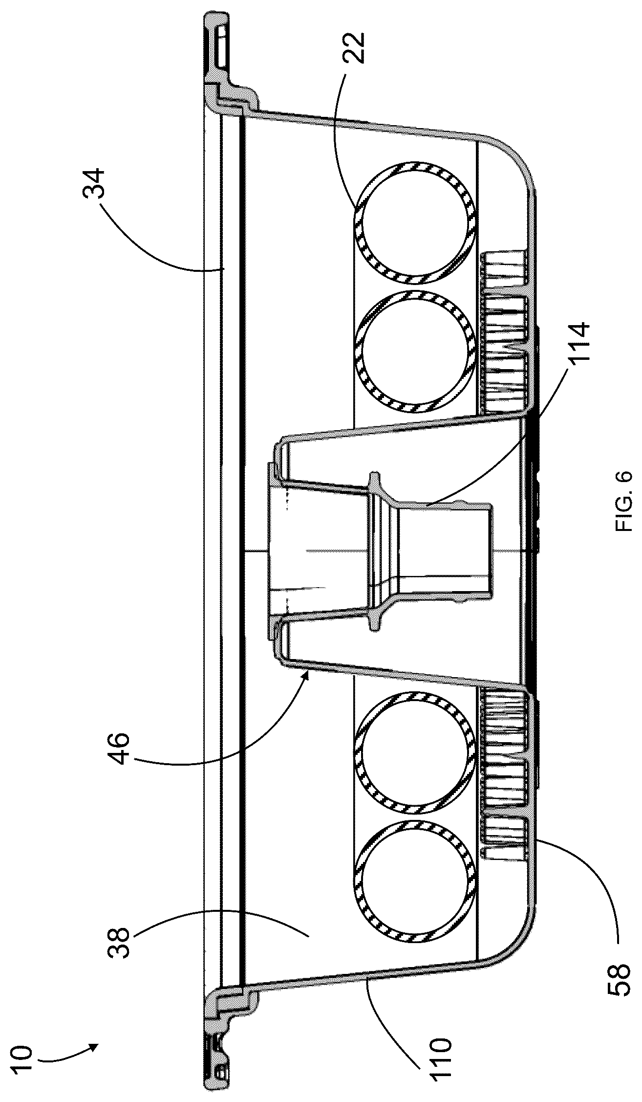 Patent US12320107 Figure 6 – Shower adapter device