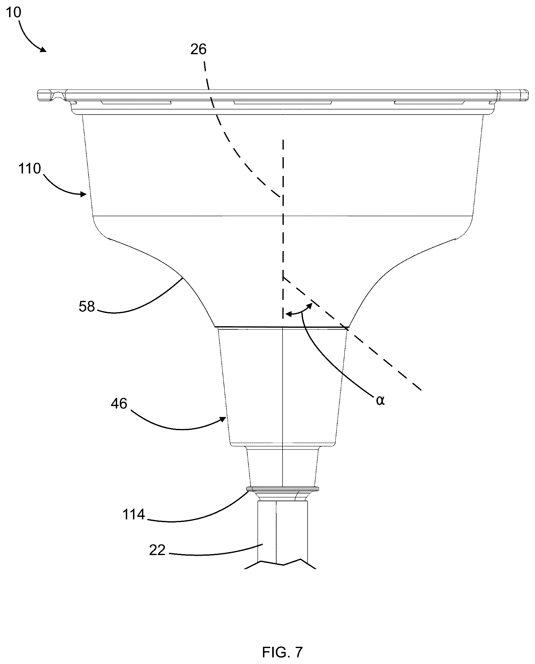 Patent US12320107 Figure 7 – Shower adapter device