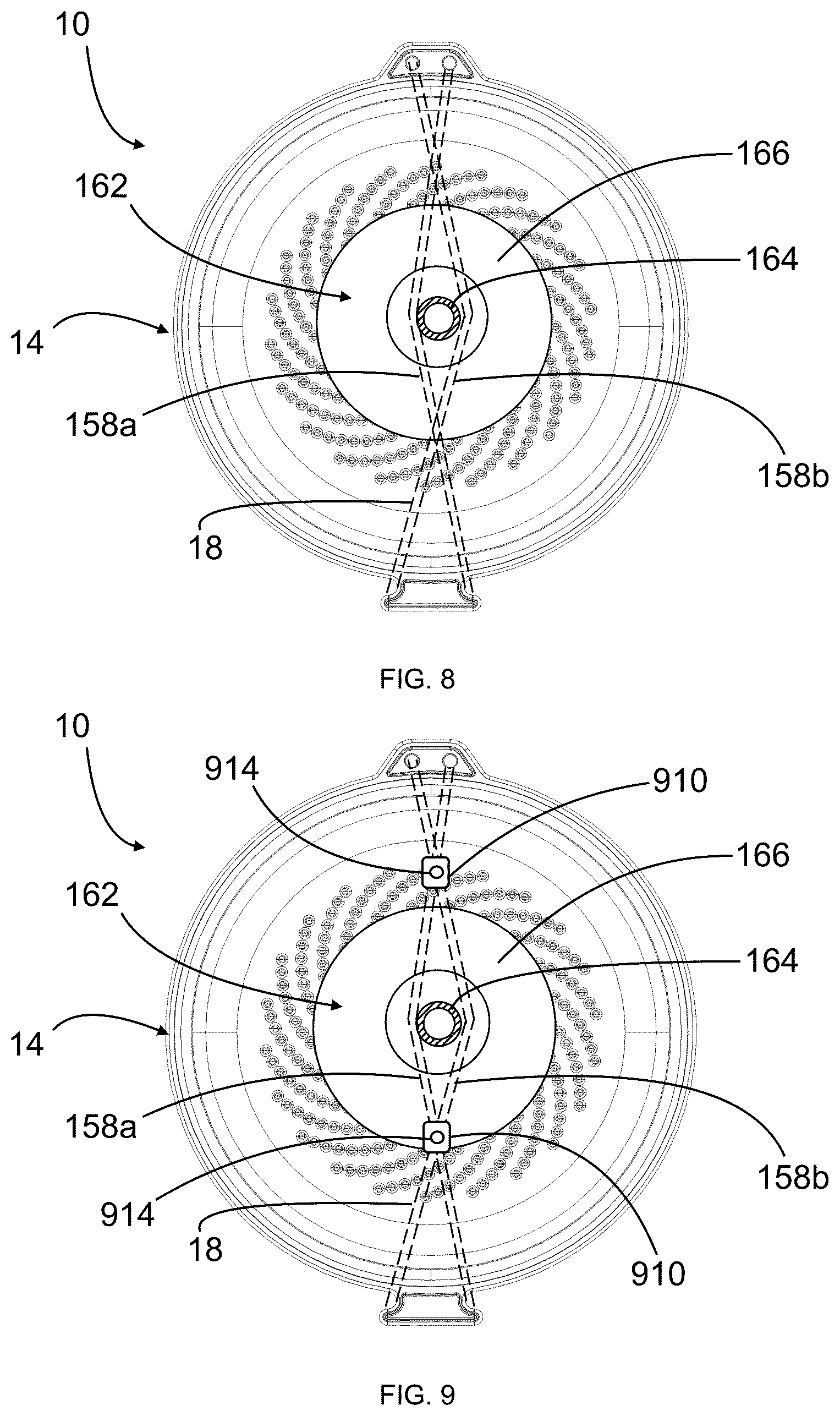 Patent US12320107 Figure 8 – Shower adapter device