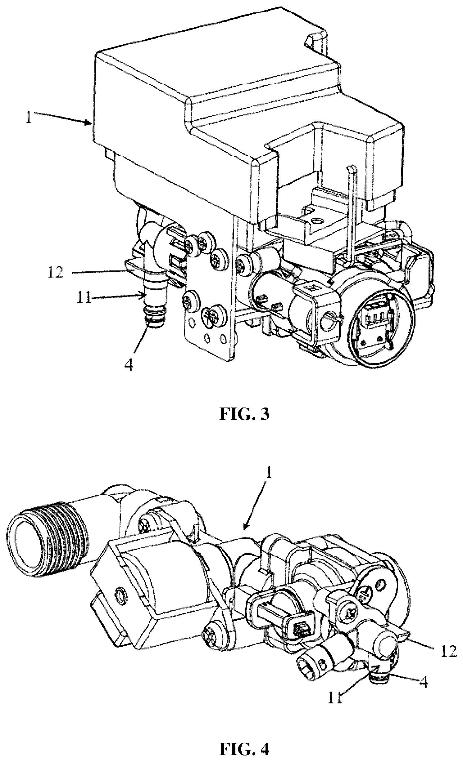 Patent US12320108 Figure 3 – Waterway installation structure in a toilet